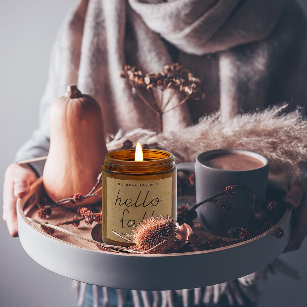 Christmas Candles - Christmas Gifts for Women, Aromatherapy Candle for Home Scented, Natural Soy Wax Vanilla Scented Candles
