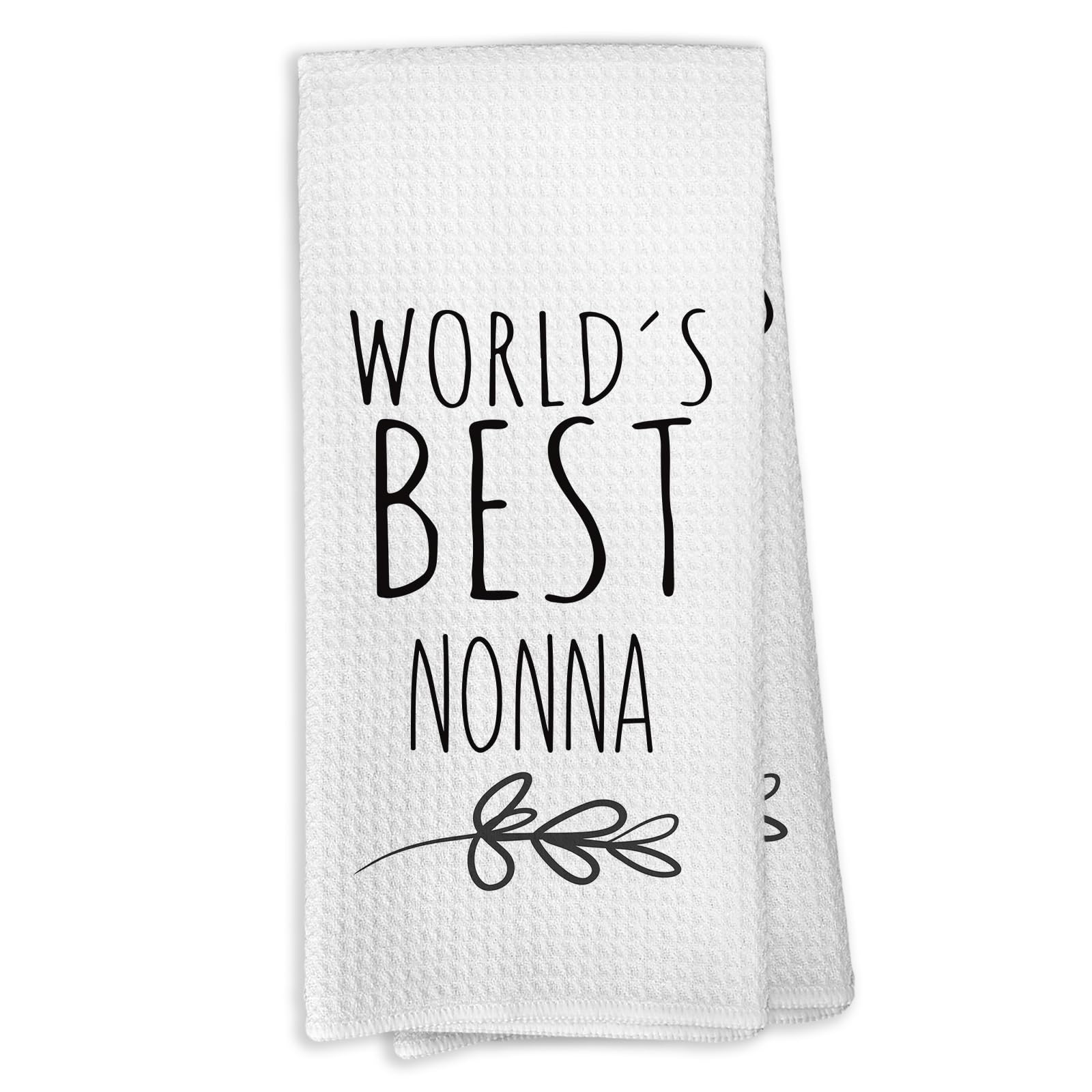 World's Best Grandparents Kitchen Towels, Grandparent Gifts for Grandma Grandpa, Grandparents Gifts from Grandchildren, Father's Day Tea Towels Kitchen Hand Towels 16x24 Inch