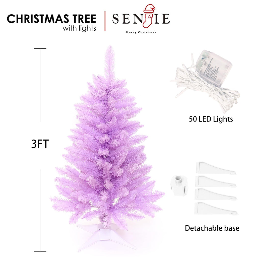 Small Christmas Tree 3FT Artificial Desktop Xmas Tree for Holiday Decor 160 Branch Tips,Green