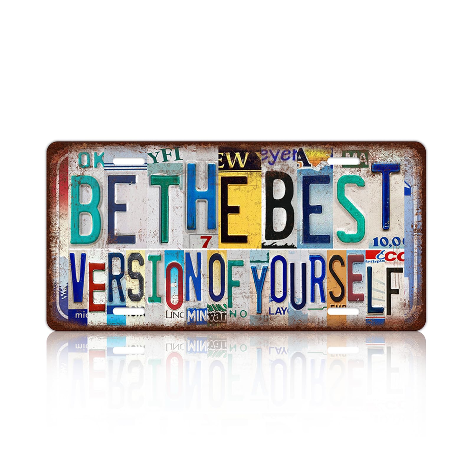 Vintage Wall Decor Grandkids The Best Part Of Growing Old License Plate Metal Sign Tin Signs Poster