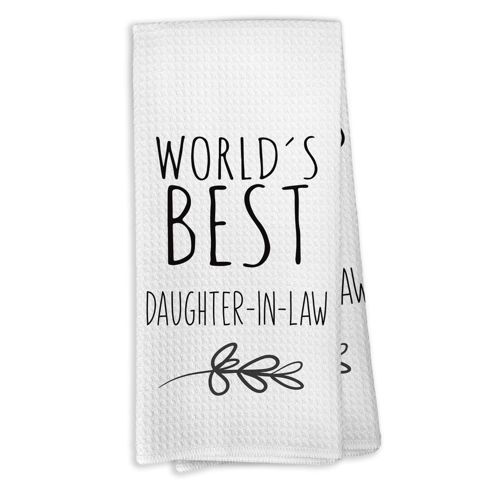 World's Best Grandparents Kitchen Towels, Grandparent Gifts for Grandma Grandpa, Grandparents Gifts from Grandchildren, Father's Day Tea Towels Kitchen Hand Towels 16x24 Inch