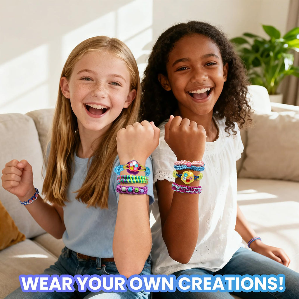 DDAI Arts and Crafts for Kids Age 8-12 Friendship Bracelet Making Kit for Girls - Best Birthday Gifts Ideas for Girl 7 9 10 11 Year Old - Popular Bracelets String Maker Toys Set