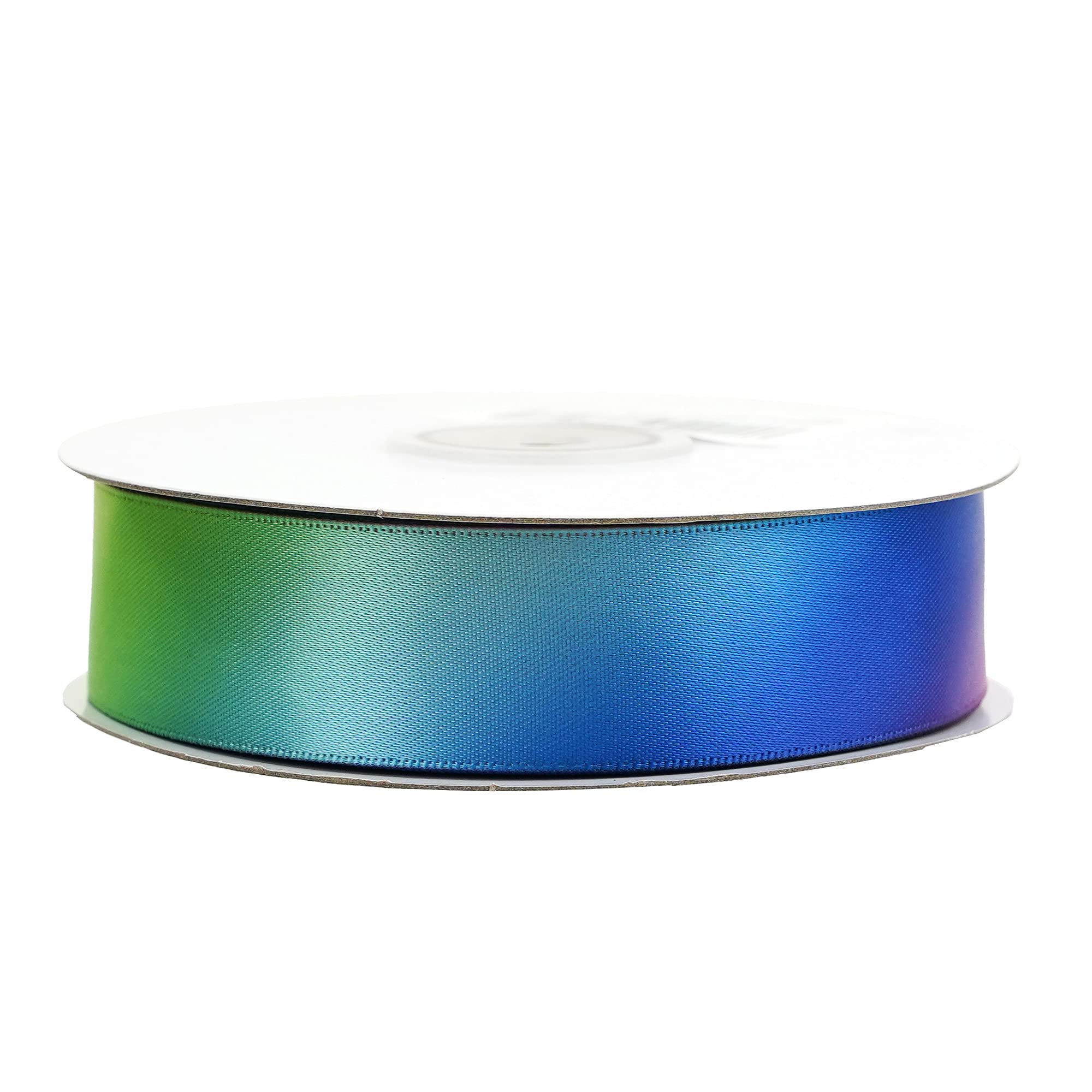 MEEDEE 3/8 Inch Satin Ribbon Set – 10 Rolls Rainbow Double Face Ribbon for Gift Wrapping, 5 Yards Each (Total 50 Yards), Decorative Ribbon for Presents & Party Favors
