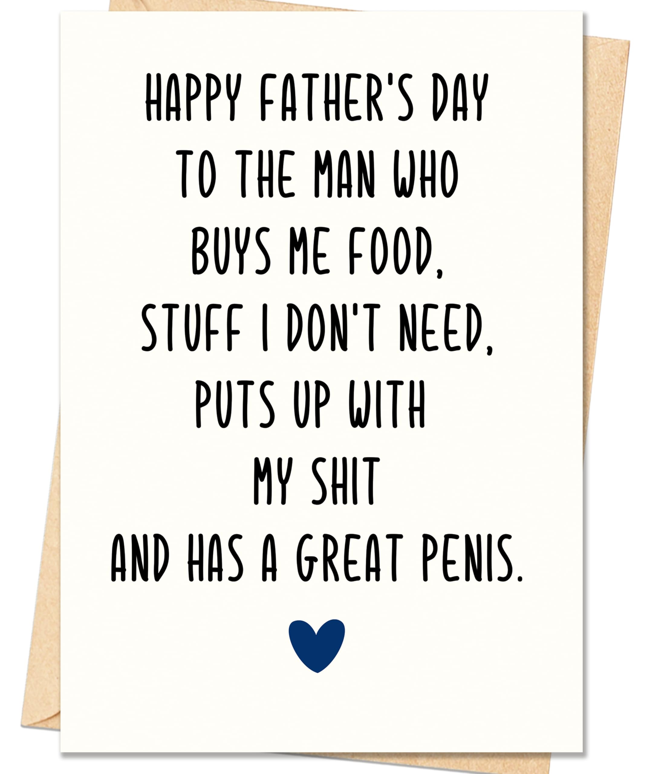 IDU Fathers Day Card, Funny Fathers Day Cards Gifts Decorations for Dad from Daughter, Happy Father's Day Cards Gifts Ideas with Envelope, Cute Humor Like Father Like Daughter Card