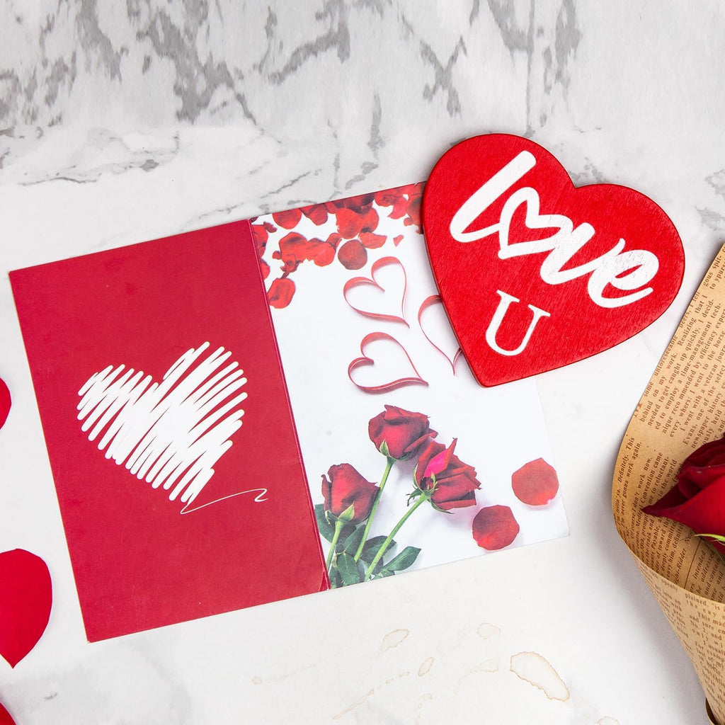 Mothers Day Gifts Mom Gifts Birthday Gifts Box for Girlfriend Wife Lover Valentine's Day Gifts for Women Heart-shaped Red Rose Love Gift Basket Love You Present Wedding & Engagement Anniversary Roman