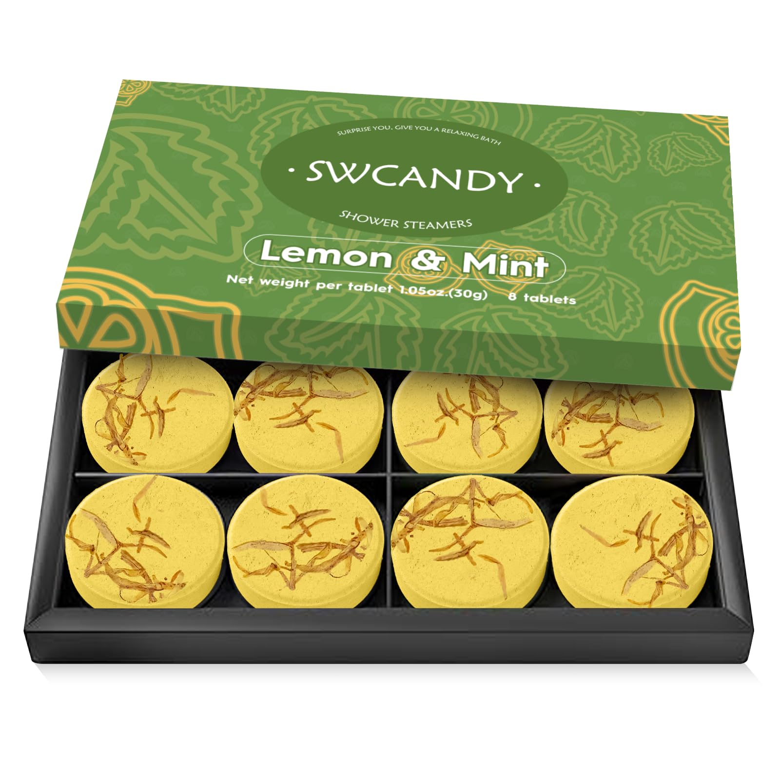Shower Steamers Aromatherapy Birthday Gifts for Women - SWCANDY 8 Pcs Travel Essentials, Hotel Shower Spa Holidays Mom Wife Grandma Sister Her Self Care Relaxation with Natural Essential Oils Home