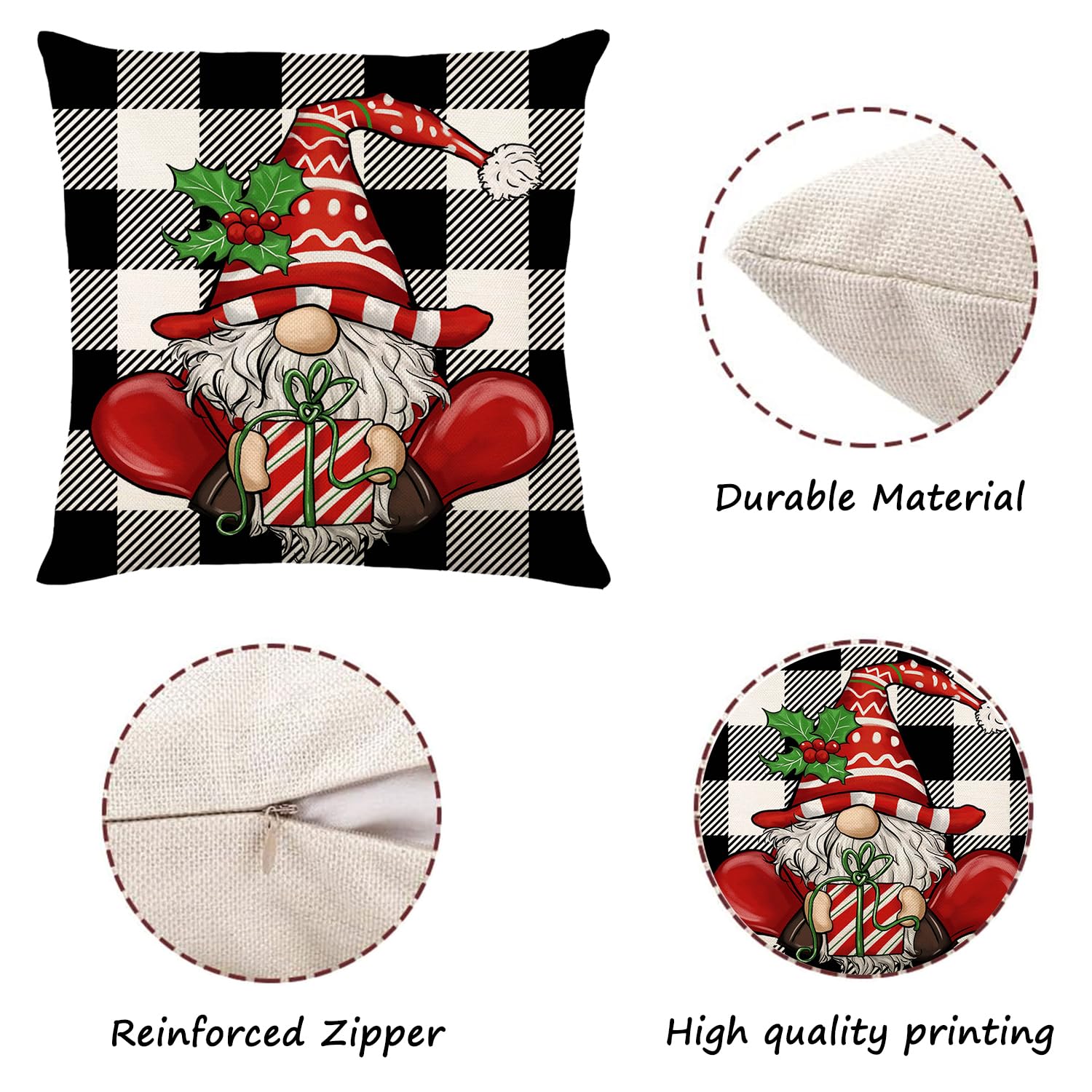ONFAON Grandpa Gifts,Grandpa's Spot Throw Pillow Covers 18x18 Inch,Put Phone Glasses and Remote Control Pillowcase,Birthday Christmas Thanksgiving Day Gifts for Grandpa Stepdad,3-Pocket