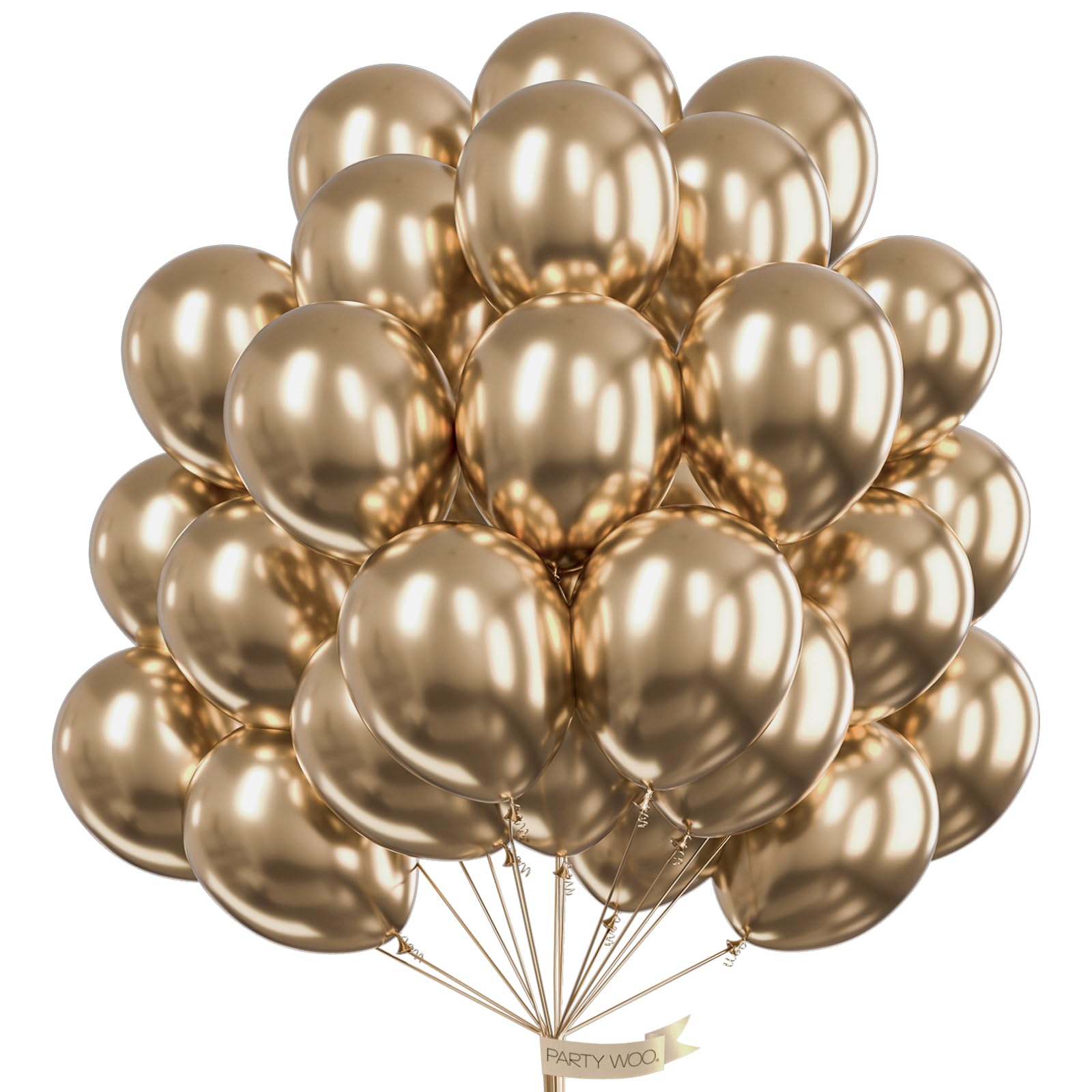 PartyWoo Metallic Green Balloons 50pcs 12 Inch Metallic Apple Green Latex Helium Balloons for Graduation Spring Forest Summer Wedding Engagement Baby Shower Birthday Party Decorations Green-G121