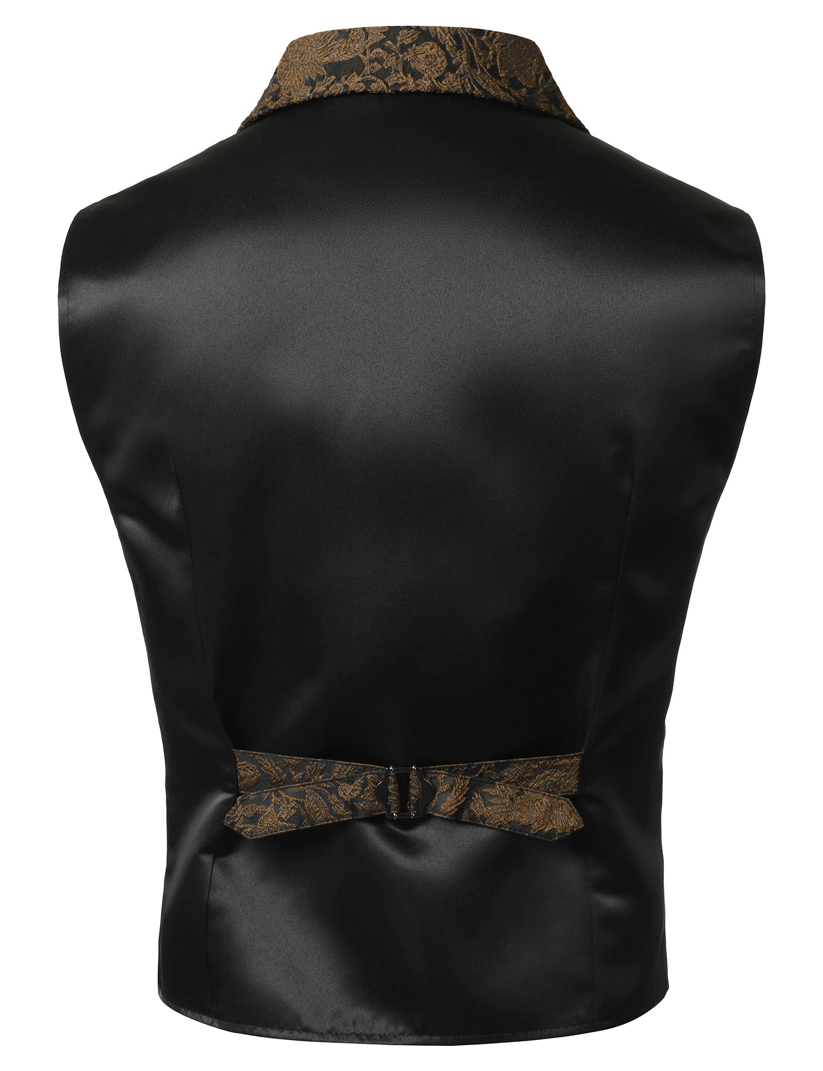 VATPAVE Mens Victorian Suit Vest Steampunk Gothic Waistcoat