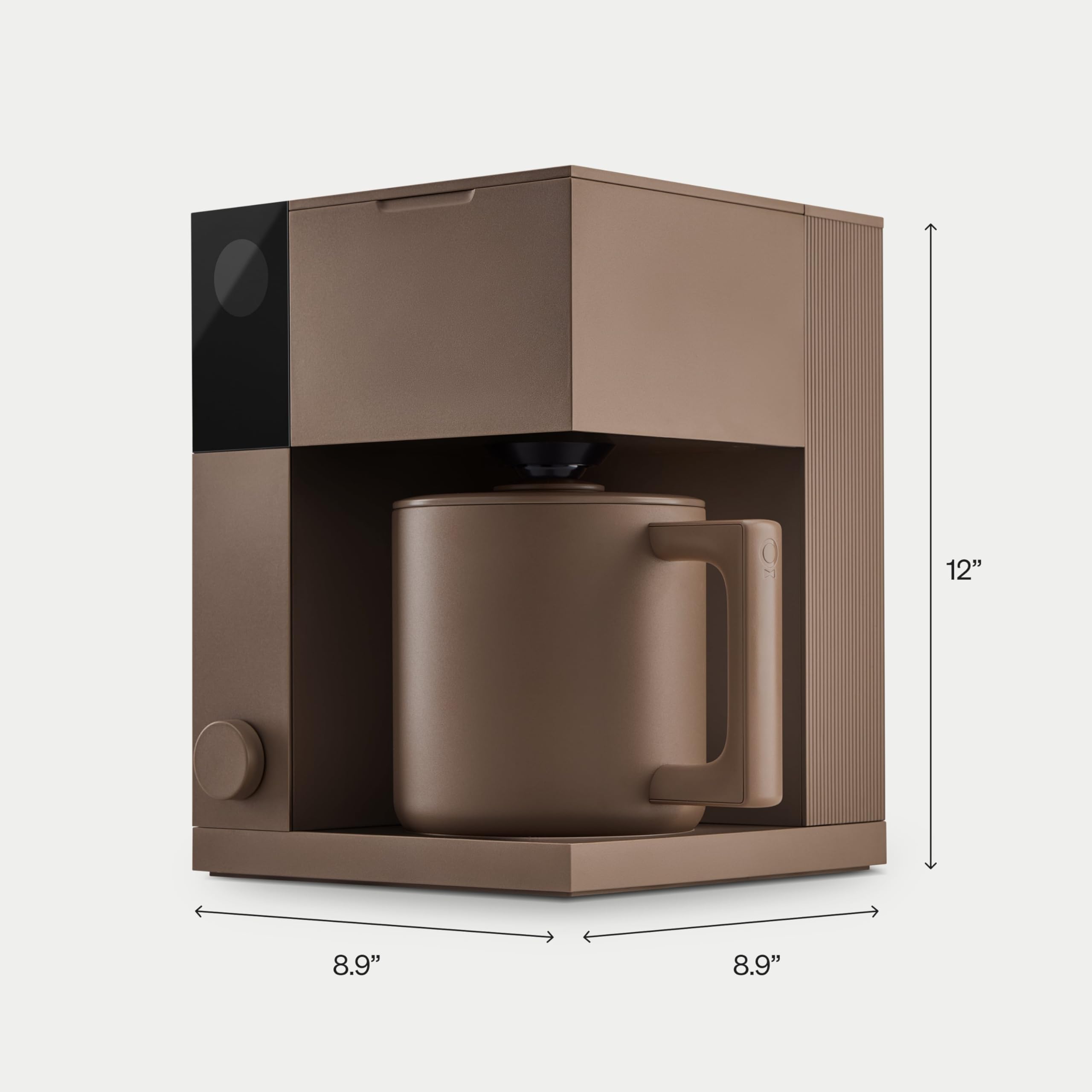 Fellow Aiden Precision Drip Coffee Maker, Thermal Carafe, Perfect Temperature Control, Bloom Cycle, Single Serve to 10 Cup Capacity, Malted Chocolate