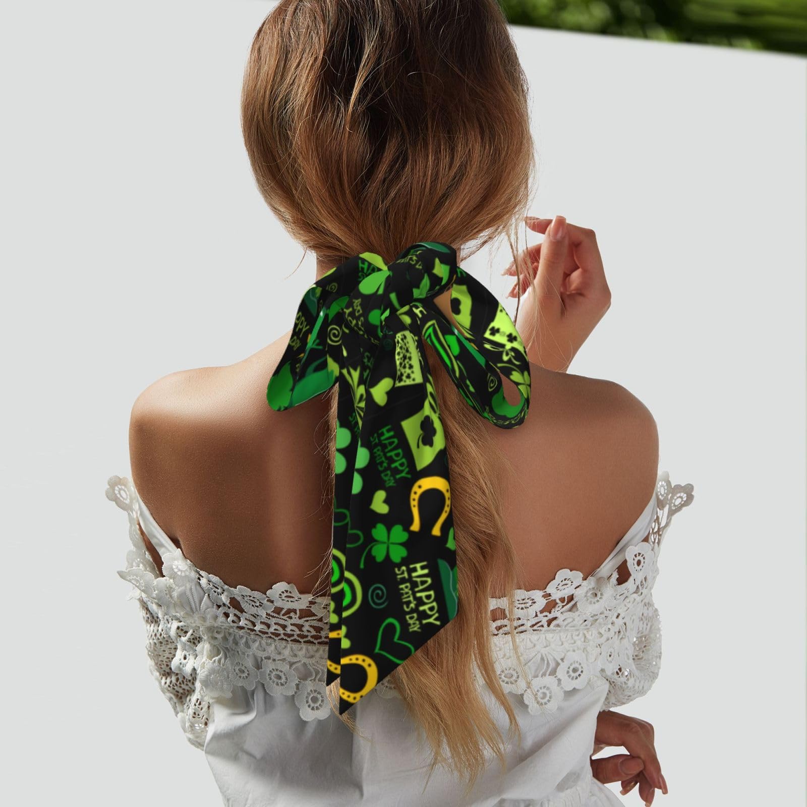 Purse Scarf Handbags For Women Scarfs Bags Band Hair Neck Scarves Silky Long Thin Satin Headscarf Fashion