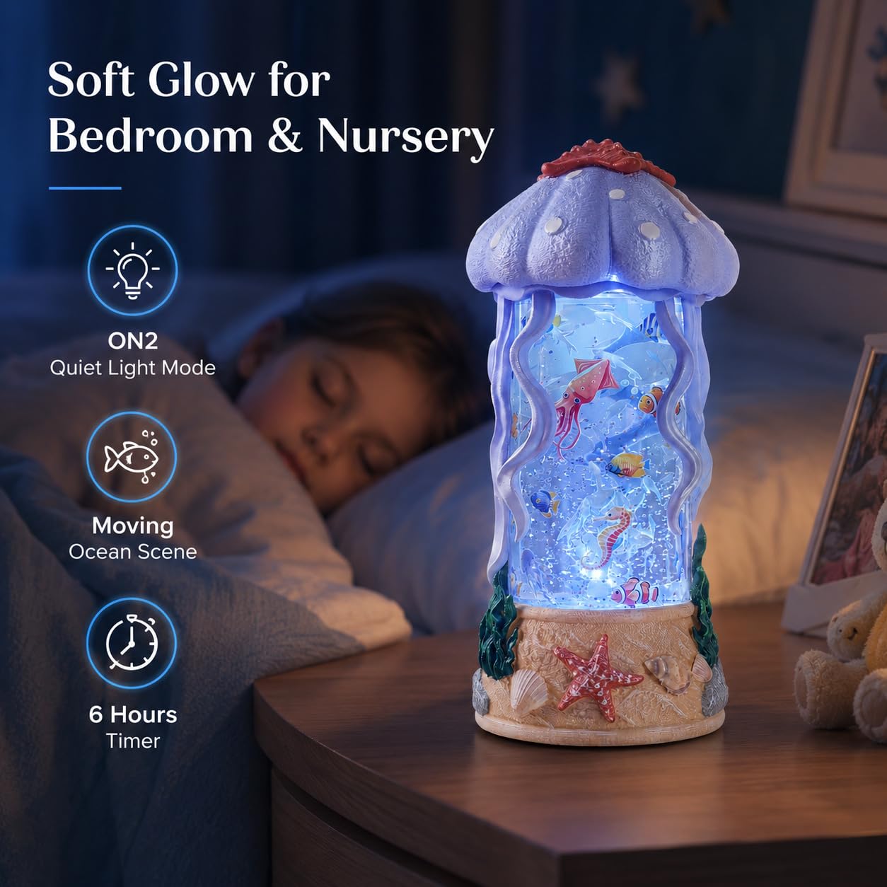 Fall Snow Globe Lantern with Swirling Maple Leaves, 9.45 Inch Autumn Water Lantern with 6 Hours Timer, USB & Battery Powered Thanksgiving Tabletop Home Decor
