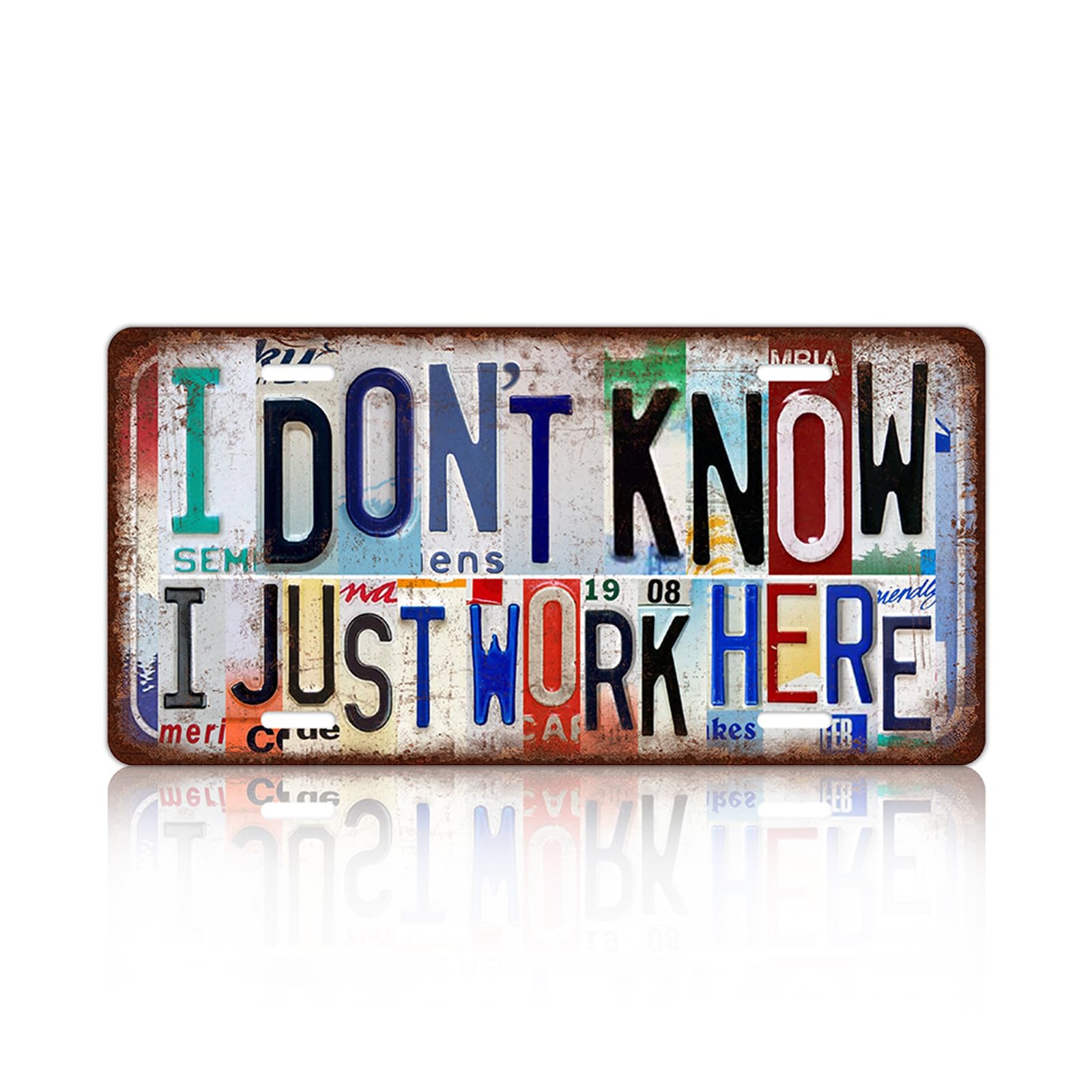 Vintage Wall Decor Grandkids The Best Part Of Growing Old License Plate Metal Sign Tin Signs Poster