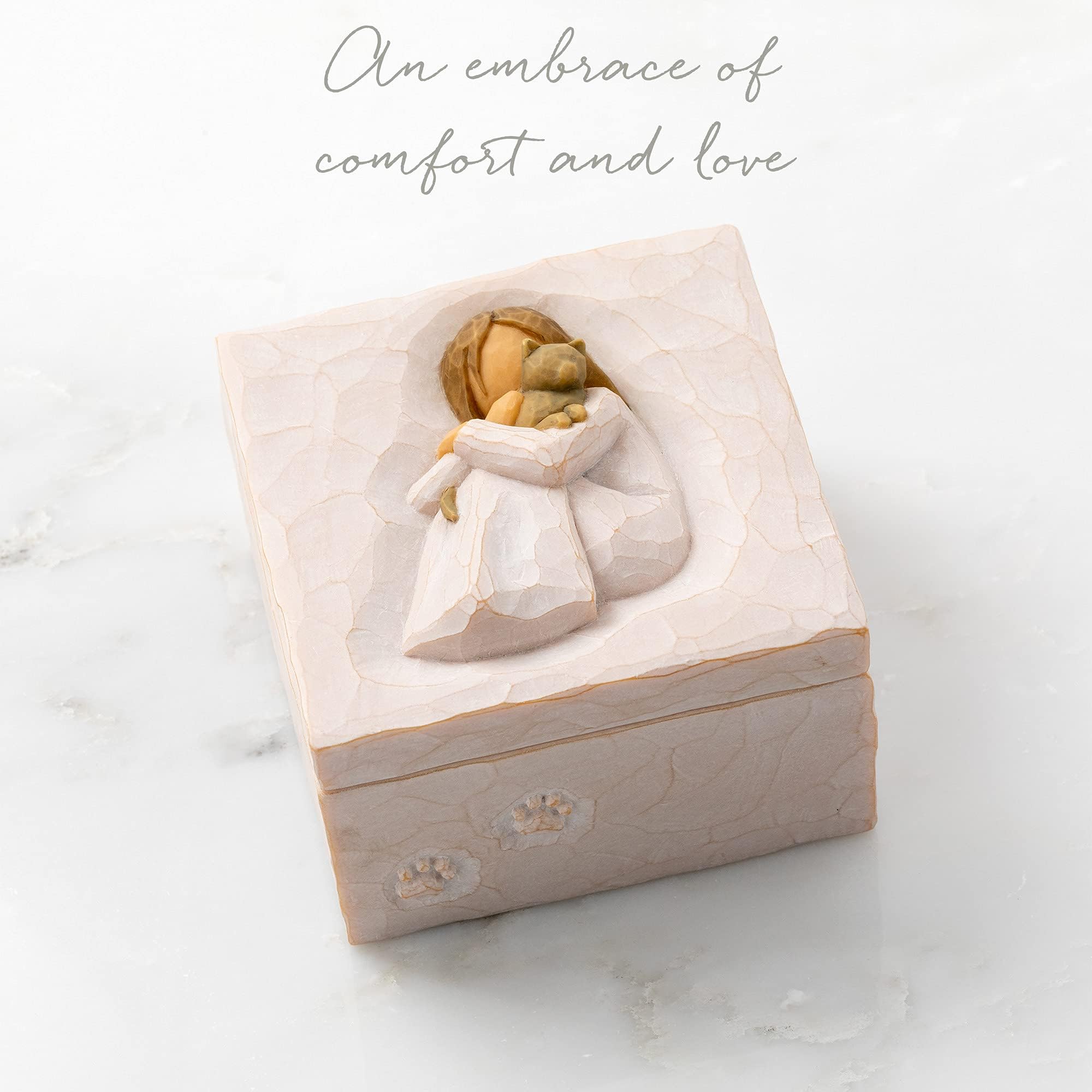Willow Tree Grandmother, Love that Transcends the Years, Box for Jewelry and Treasures, Reminder of Those you Love who Call you Grandma, Sculpted Hand-Painted Keepsake Box