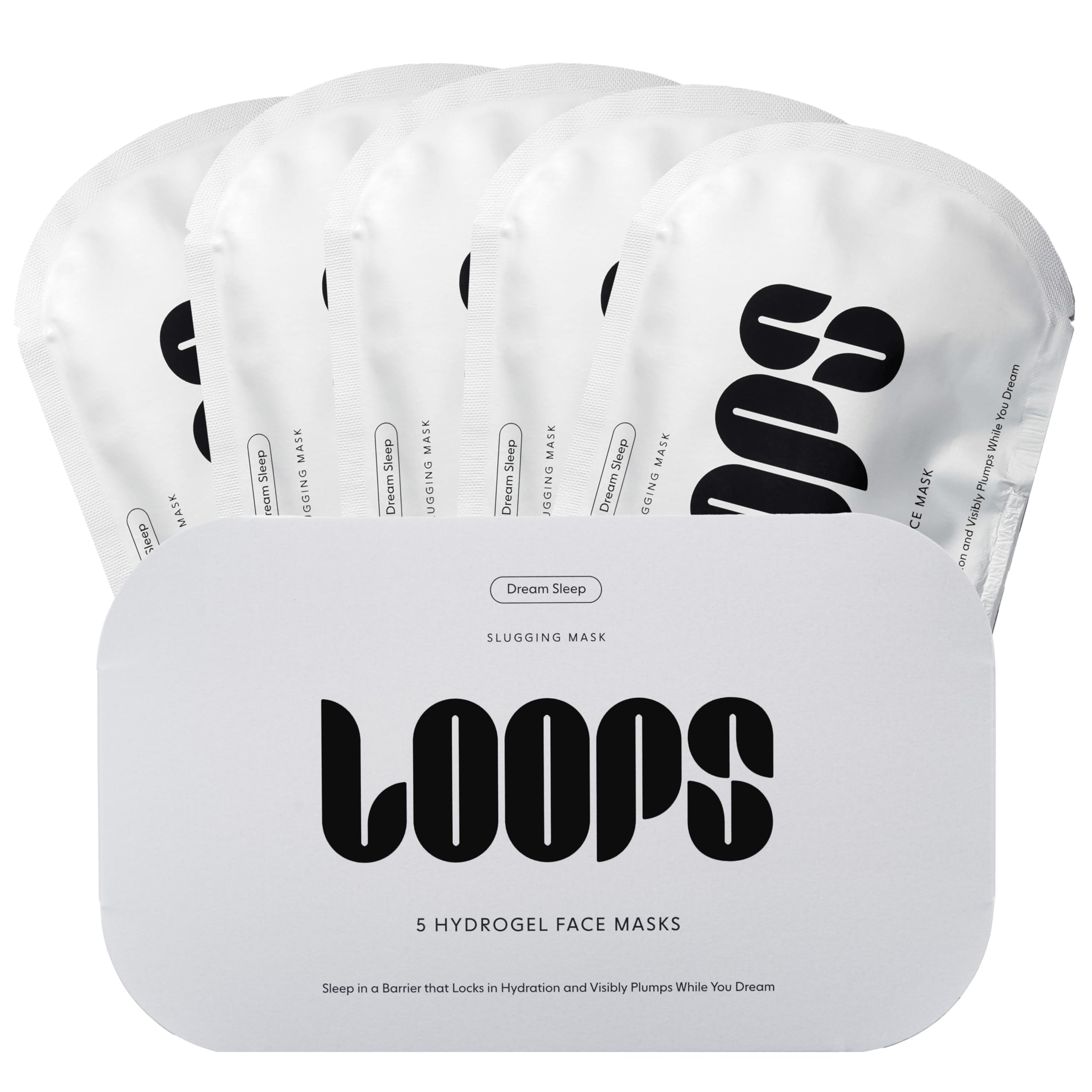 LOOPS DOUBLE TAKE - Glow Korean Hydrogel Face Masks - Calms and Soothes Skin - Refine Pores and Smooth for a Flawless Face - Hydrating Skin Mask Face Mask Leaves You Refreshed and Loumonus 5pc