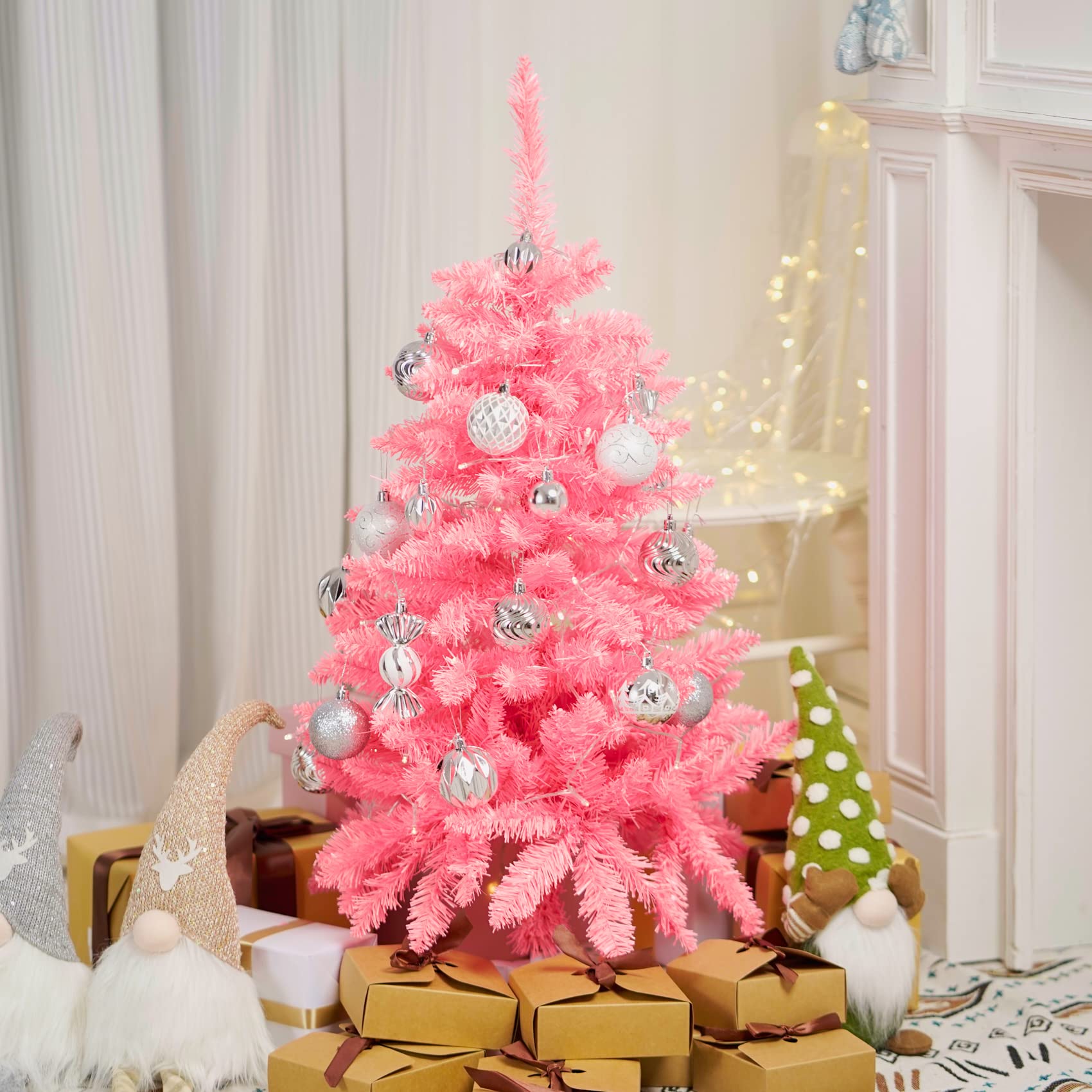 Small Christmas Tree 3FT Artificial Desktop Xmas Tree for Holiday Decor 160 Branch Tips,Green