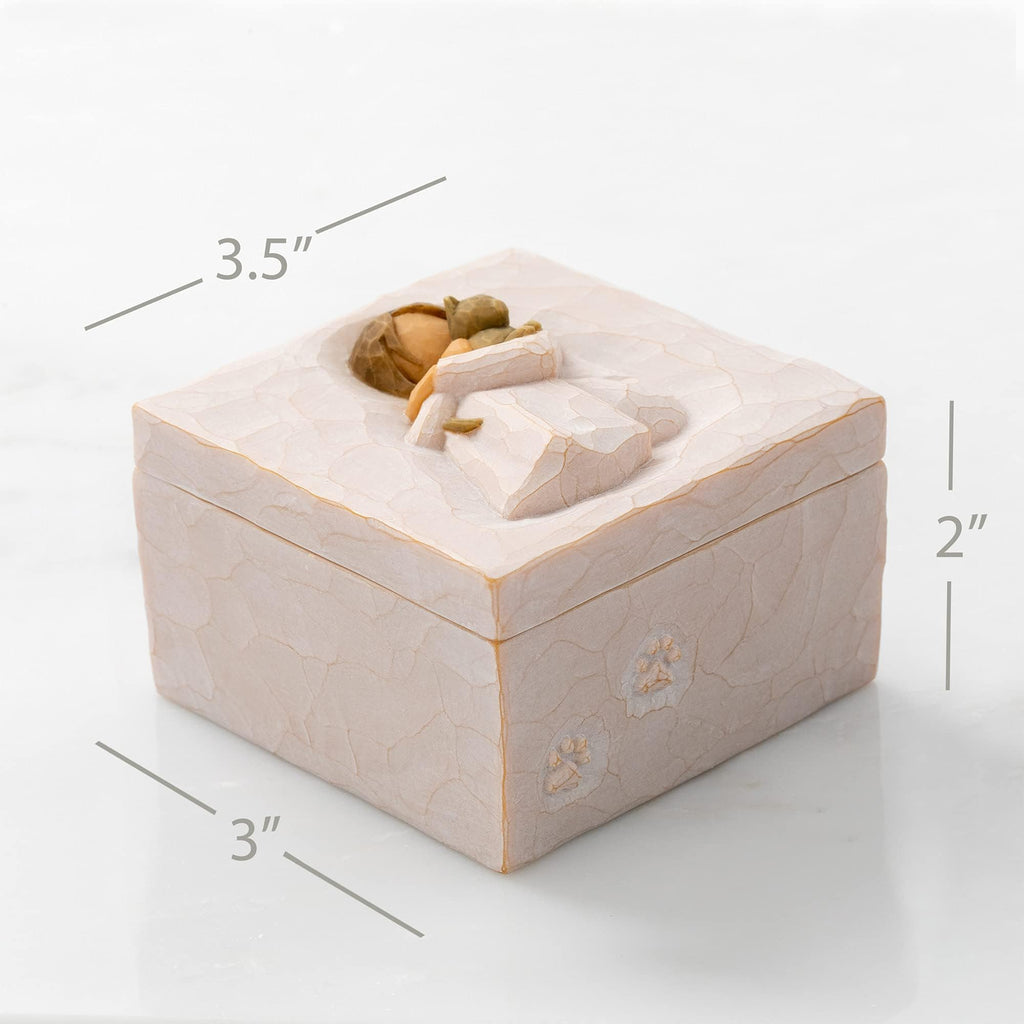 Willow Tree Grandmother, Love that Transcends the Years, Box for Jewelry and Treasures, Reminder of Those you Love who Call you Grandma, Sculpted Hand-Painted Keepsake Box