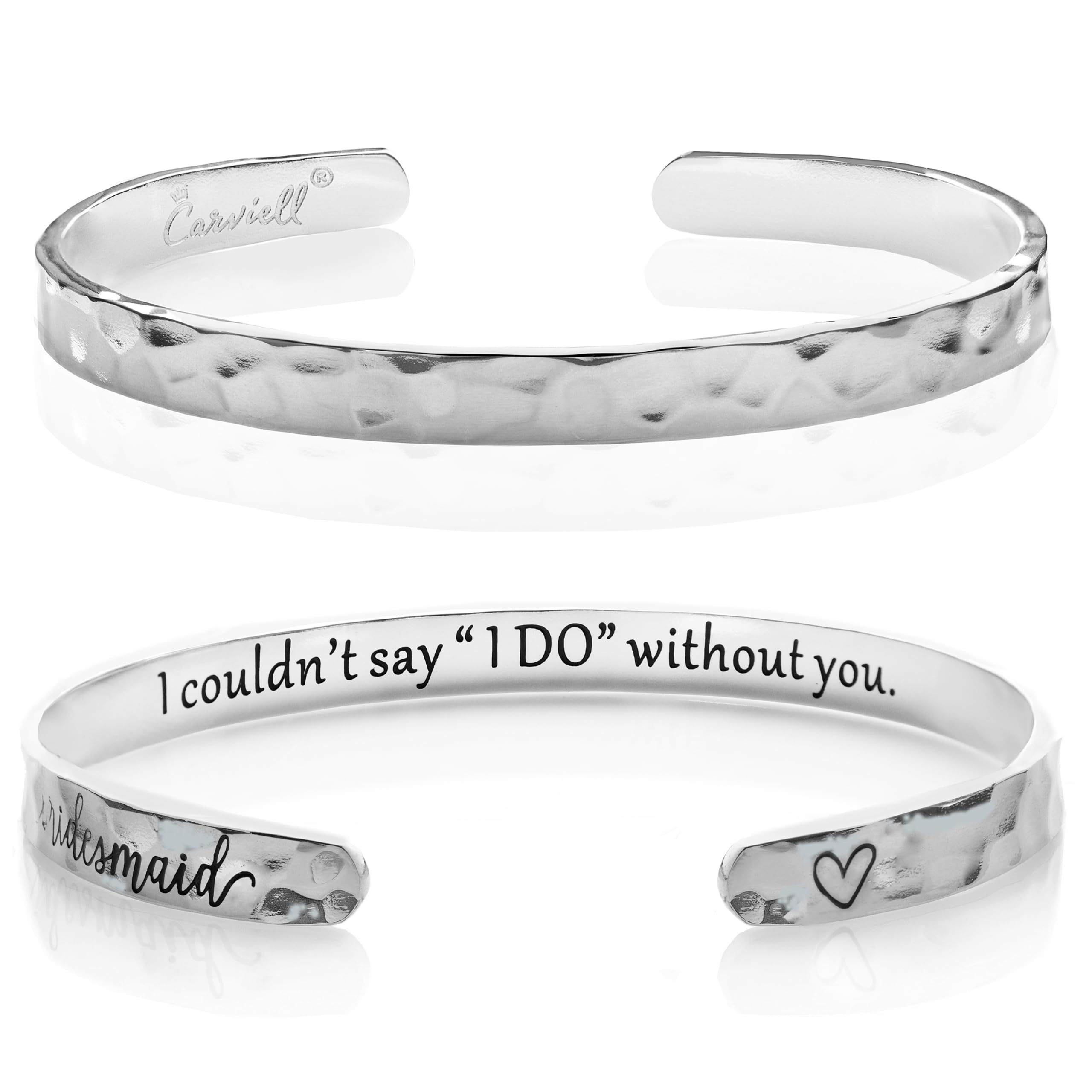 Carviell Bracelet - Gifts for Women – Inspirational, Friendship, Love, Mom, Daughter, Sister, Christian, Graduation, Memorial & Wedding Gifts – 100+ Phrases – Stainless Steel, Gift-Ready