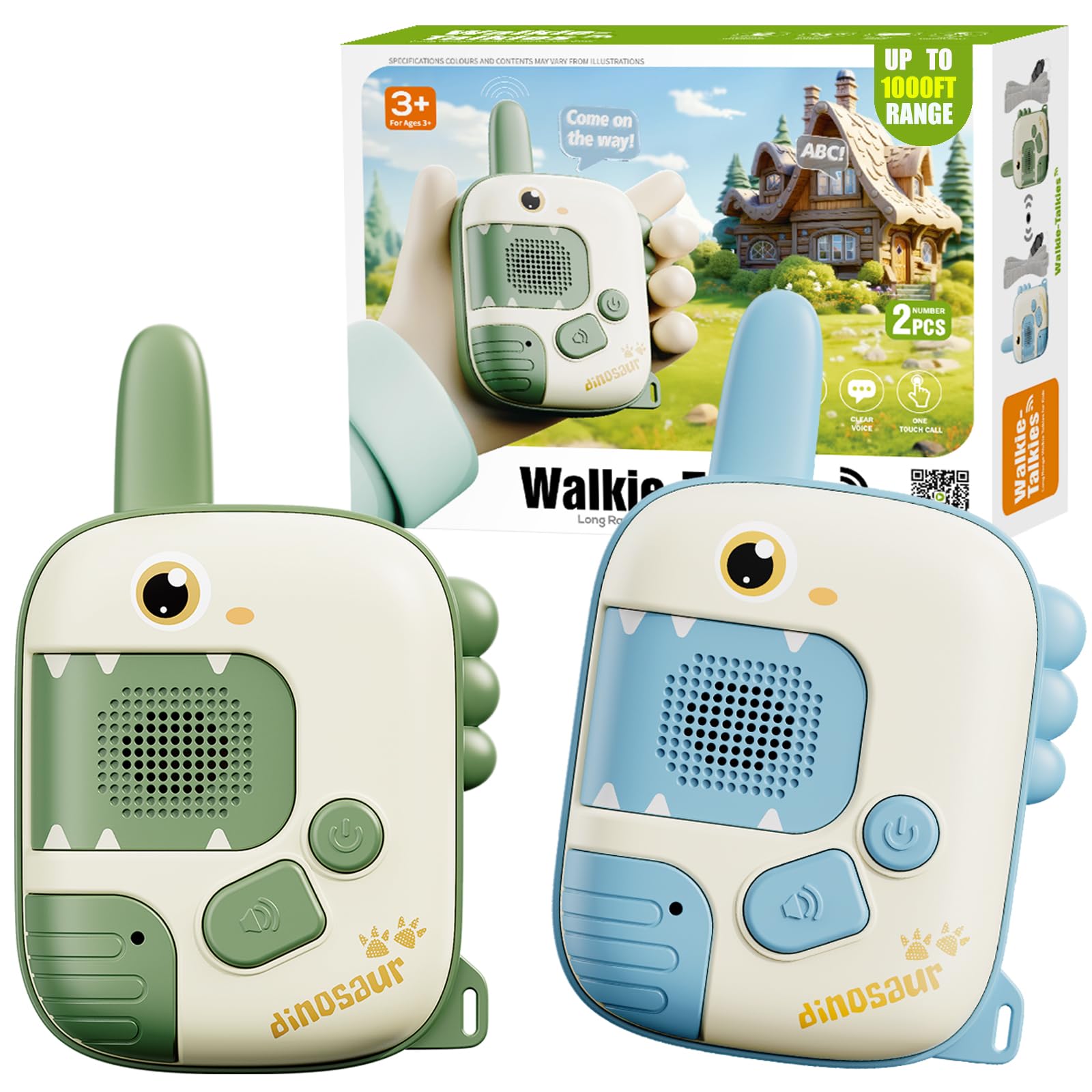 JKGIFTS Walkie Talkies Toys for Girls:Unicorn Toys 2 Pack Birthday Gifts for 3 4 5-7 8 Year Old Girls Toy for 4 5 6 7 8-10 Year Old Camping Outdoor Game,Christmas Stocking Stuffers for Girls Kids