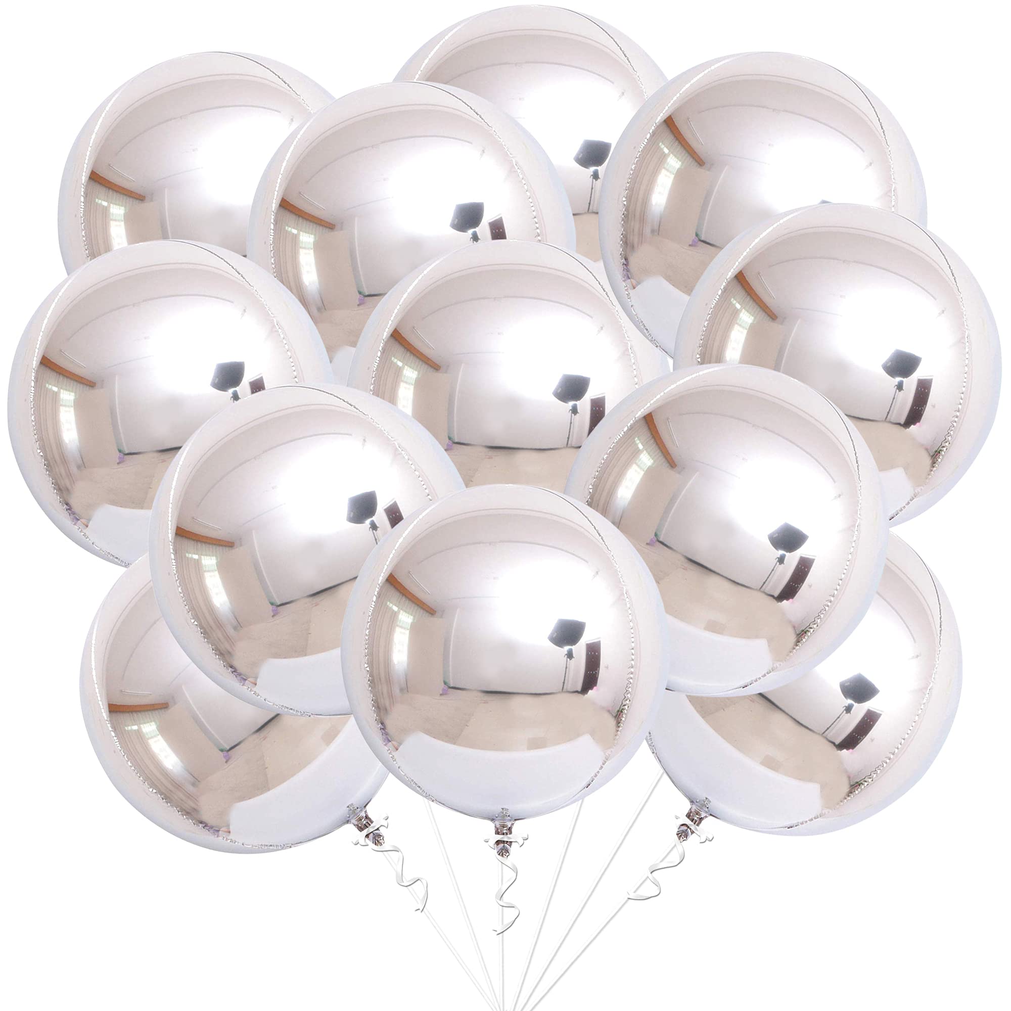 KatchOn, Large Gold Foil Balloons - 22 Inch, Pack of 12 | Gold Balloons for Graduation Decorations 2026 | Mylar Balloons for Anniversary, Wedding, Golden Birthday Party Decorations