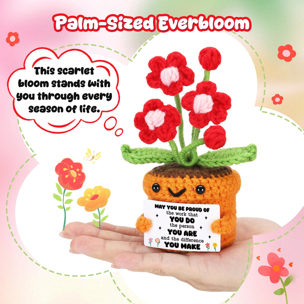 Agantree art Grandma Gifts for Grandma Birthday from Granddaughter Grandson – I Love You Crochet Flower Decor Grandparents Day Christmas for Great Grandma Gigi Nana