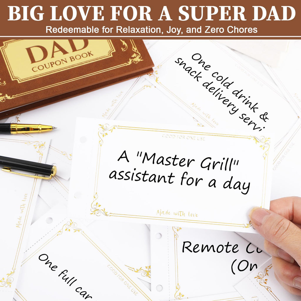Love Coupons for Him – 30 Blank Personalized Coupons | Romantic Valentines Gifts for Him, Thoughtful Valentines Day Gifts for Husband, Cute Vday Gift for Boyfriend (Ruby Red)