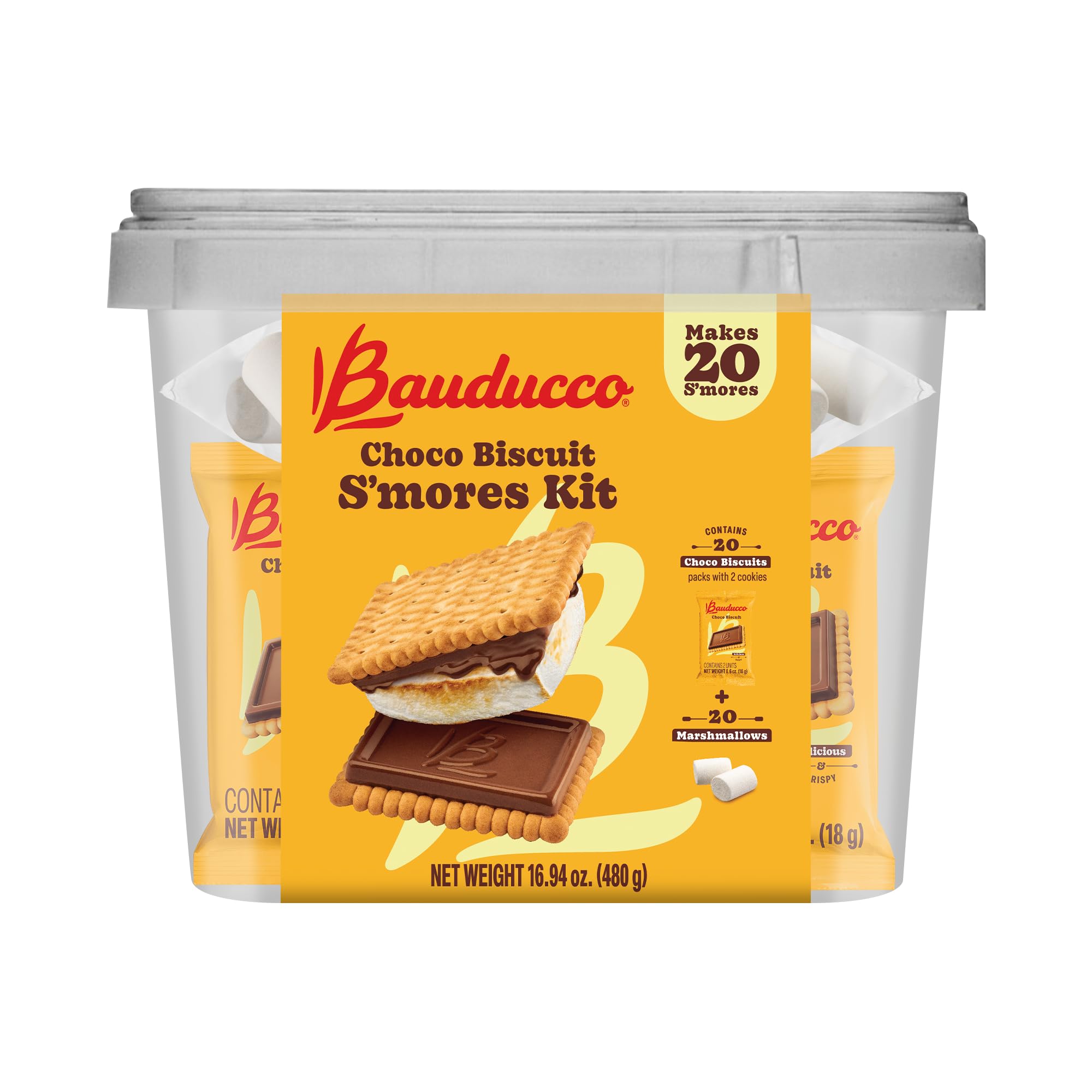 Bauducco Choco Biscuit Cookies Gift Tin – Crispy Chocolate-Covered Biscuits, Individually Wrapped for Snacking, Sharing, or Holiday Gifting, 5.7 oz (Pack of 9)