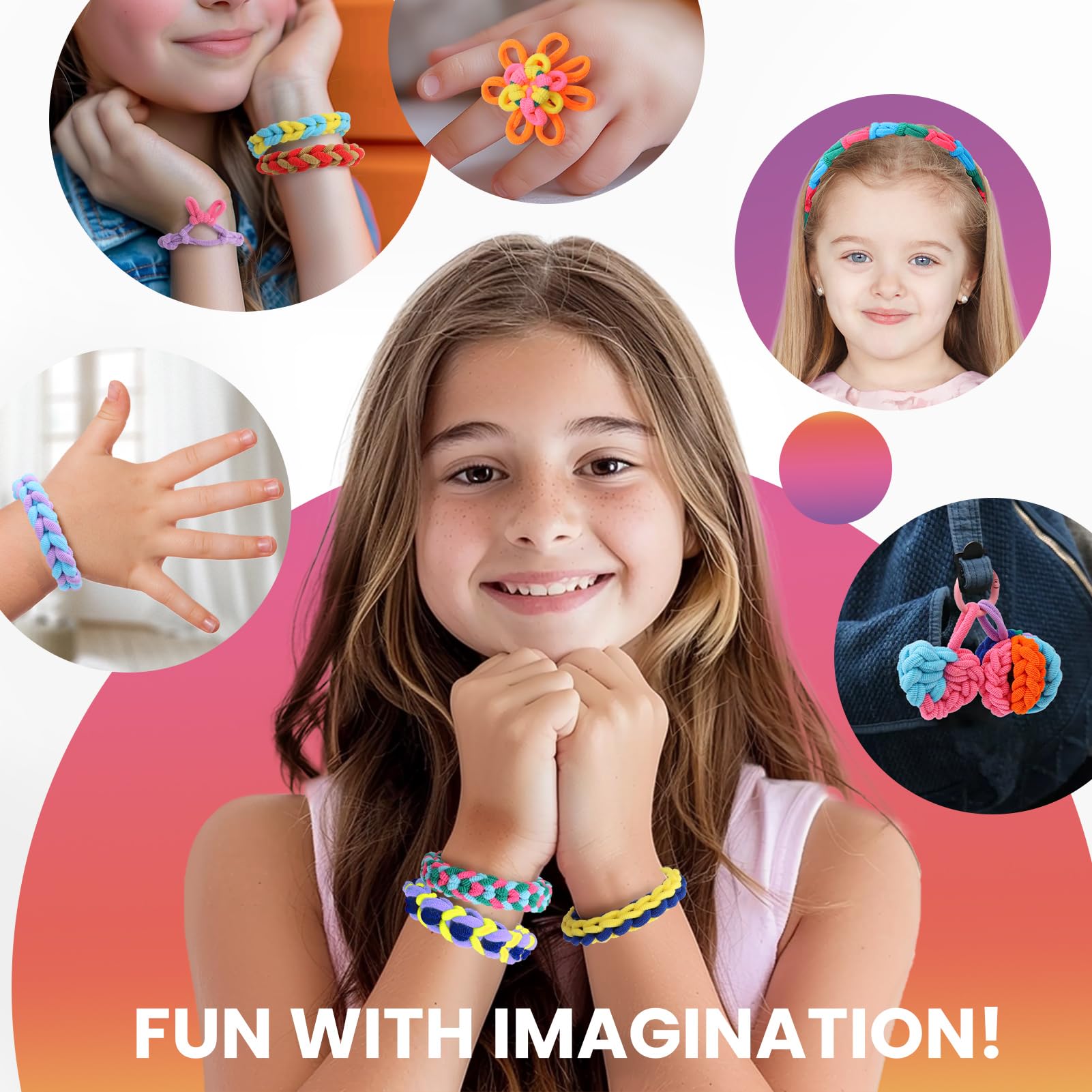 DDAI Arts and Crafts for Kids Age 8-12 Friendship Bracelet Making Kit for Girls - Best Birthday Gifts Ideas for Girl 7 9 10 11 Year Old - Popular Bracelets String Maker Toys Set