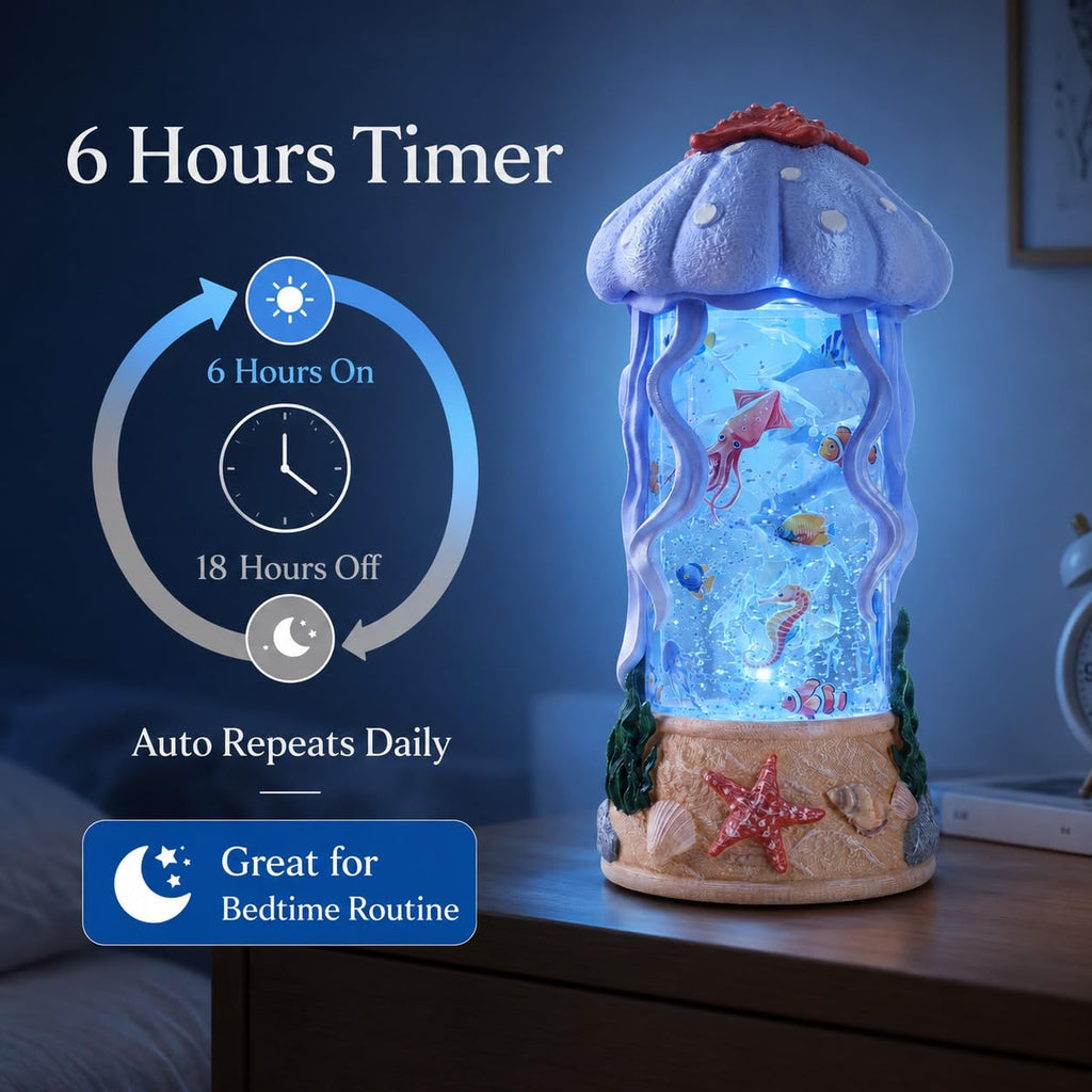 Fall Snow Globe Lantern with Swirling Maple Leaves, 9.45 Inch Autumn Water Lantern with 6 Hours Timer, USB & Battery Powered Thanksgiving Tabletop Home Decor
