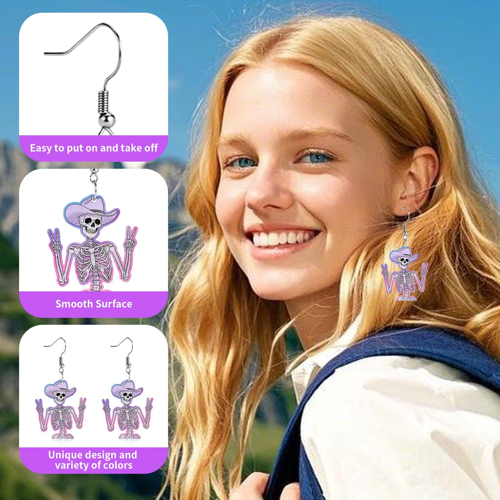Funny Dog Sunflower Paw Print Earrings for Women - Unique & Quirky Funky Acrylic Dangle Earrings, Cute & Silly Novelty Design, Wacky & Crazy Earrings for Fun Lovers