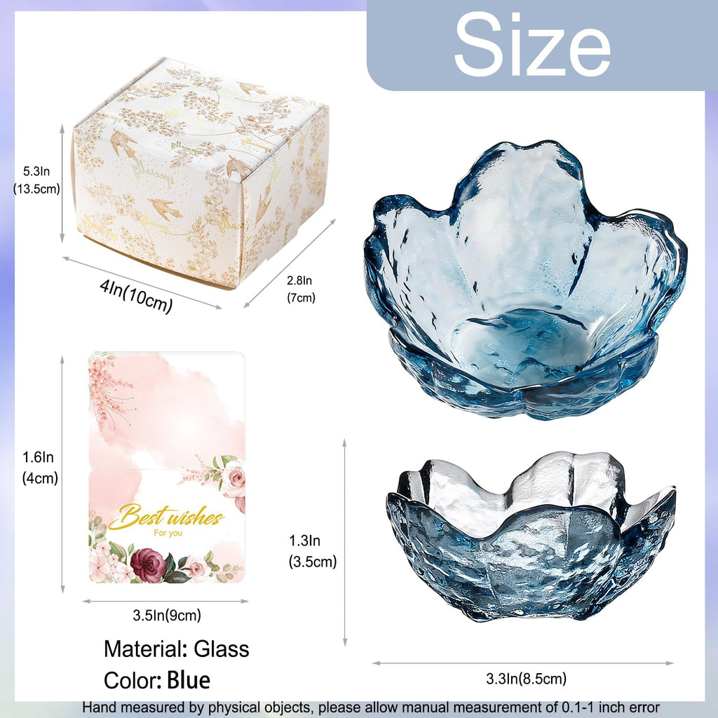 Purple Flower Jewelry Dish Glass Ring Holder Dish Jewelry Tray Cute Vanity Organizer Aesthetic Nightstand Bathroom Room Decor Trinket Dish Mothers Day Friendship Christmas Birthday Gifts for Women
