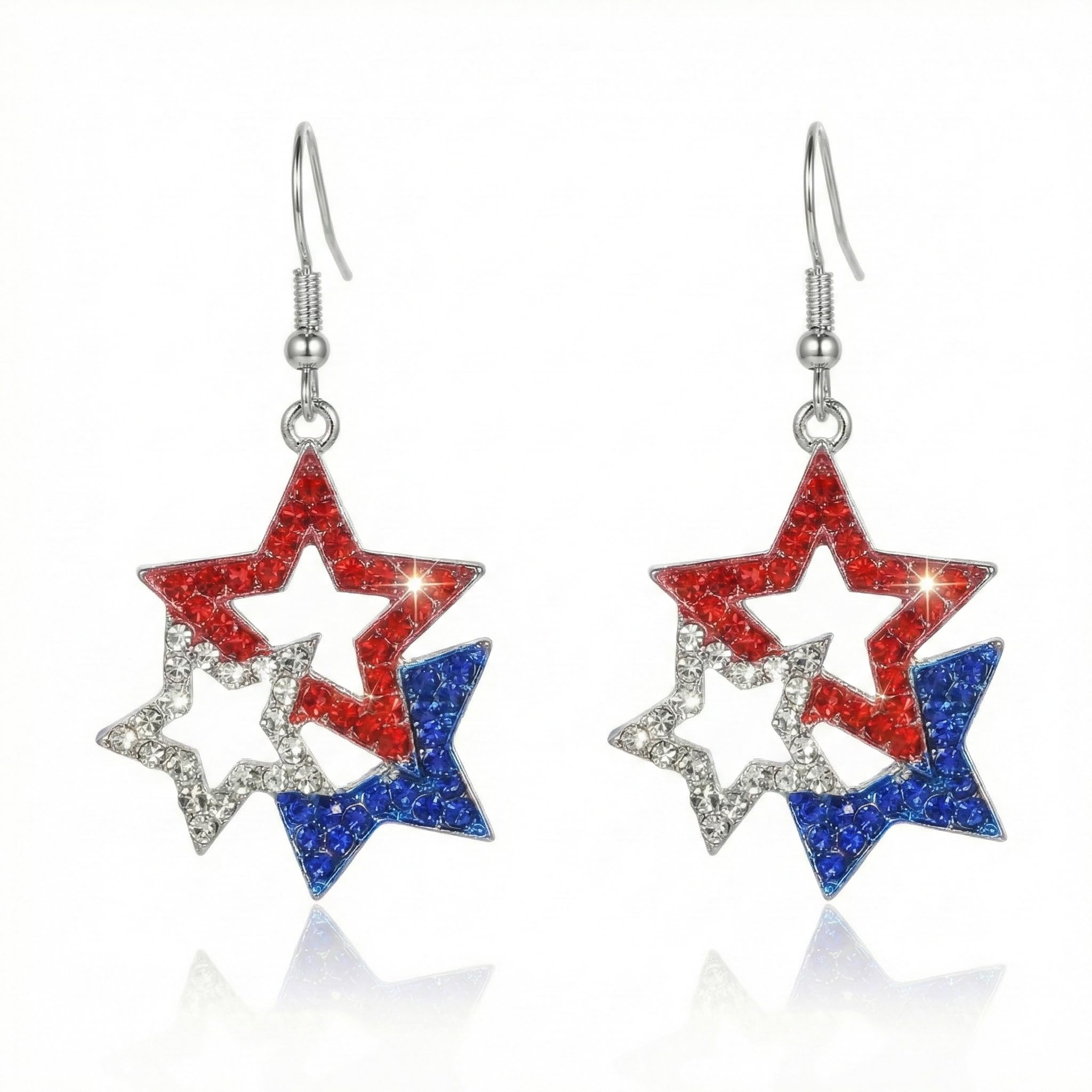 Halloween, Christmas, 4th of July Patriotic Earrings, Holiday Earrings Independence Day Stud Dangle Drop Earrings Hook Fashion Jewelry Gift for Women