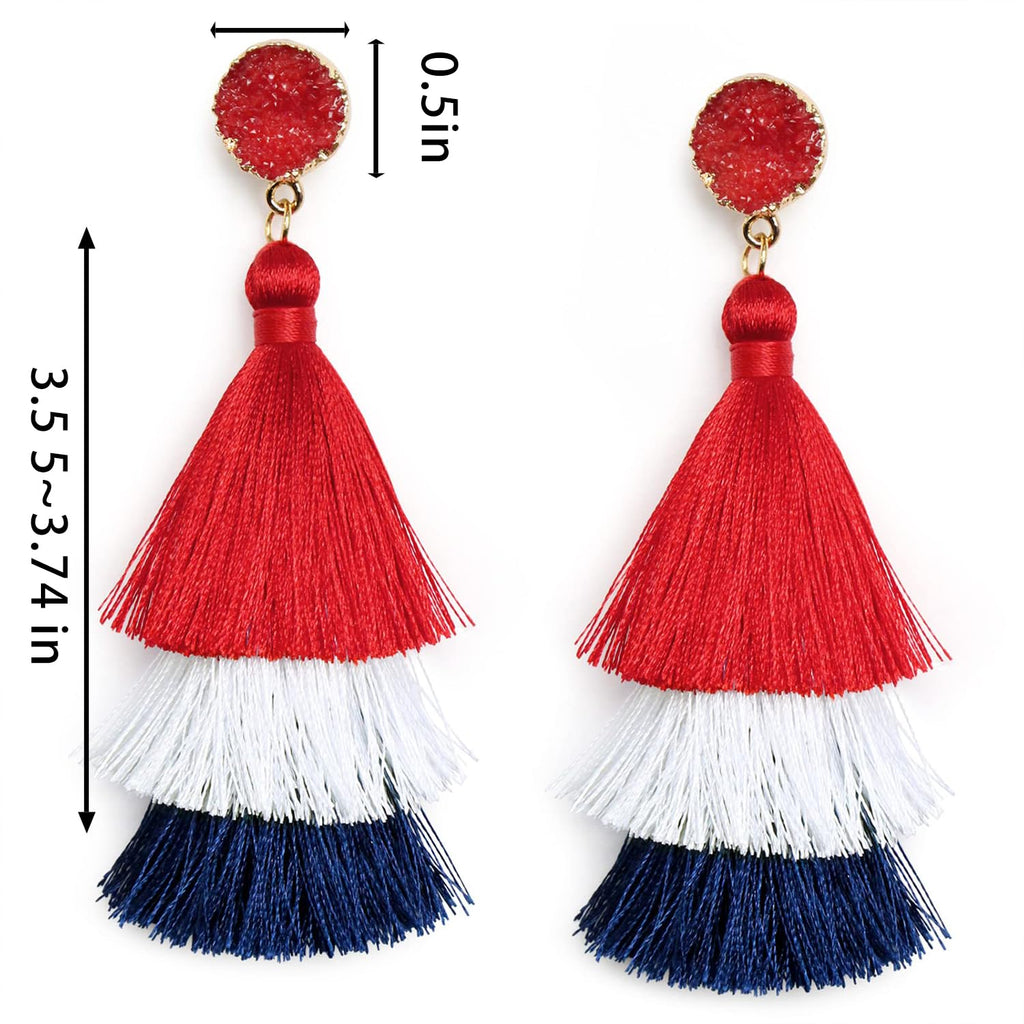 Halloween, Christmas, 4th of July Patriotic Earrings, Holiday Earrings Independence Day Stud Dangle Drop Earrings Hook Fashion Jewelry Gift for Women