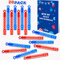 Fourth of July Party Favors Supplies for Kids,32 Pack 4th of July Mini Bubbles Goodie Treat Bags Stuffers for Toddler Boys Girls,250th Anniversary Patriotic Toys Gifts Prize Accessories Birthday Decor