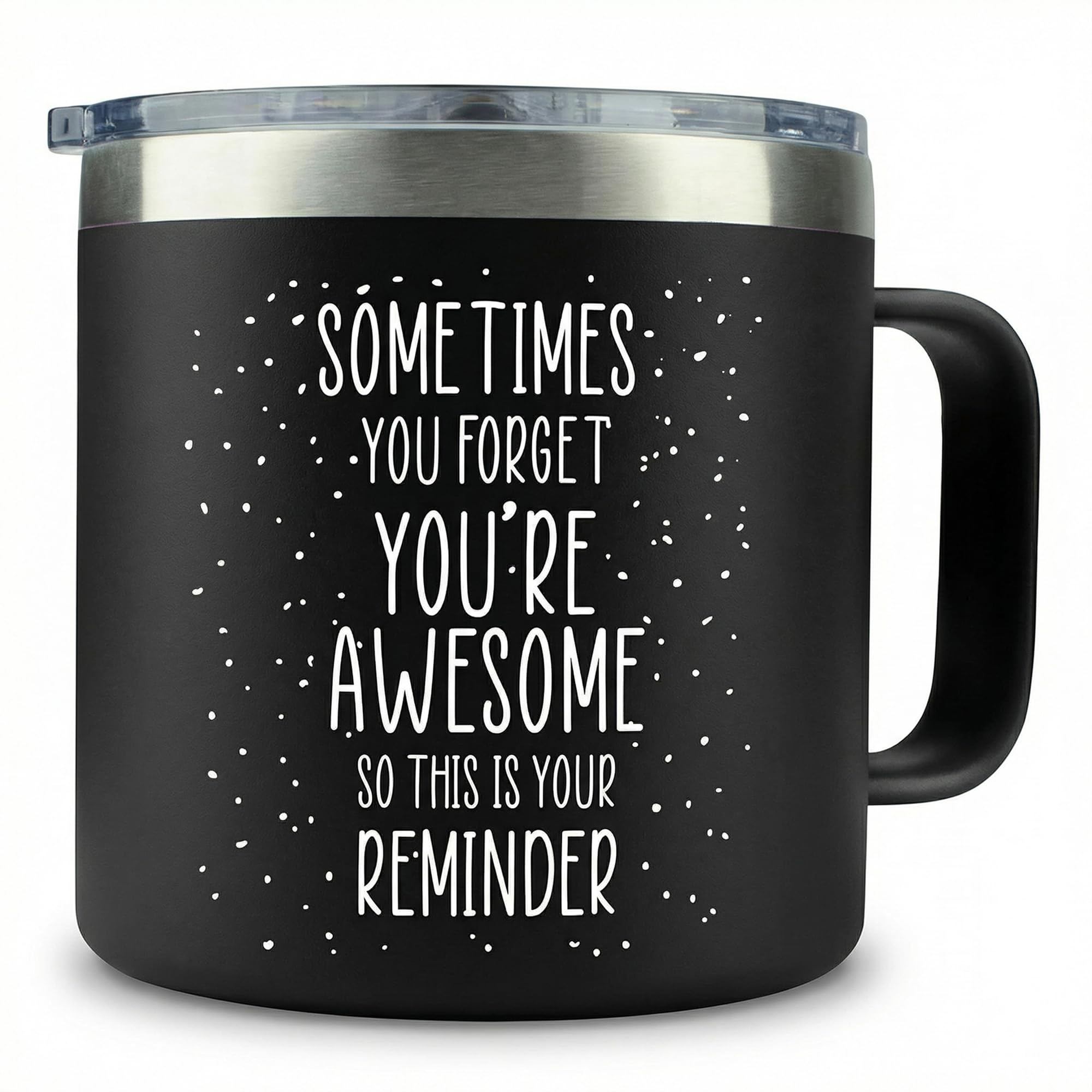 Birthday Gifts for Women Friendship - Purple Gifts for Women Coffee Mug 14oz Sometimes You Forget You're Awesome Unique Gift Idea for Older Women Over 50, 60, Inspirational Cup for Mom, Her