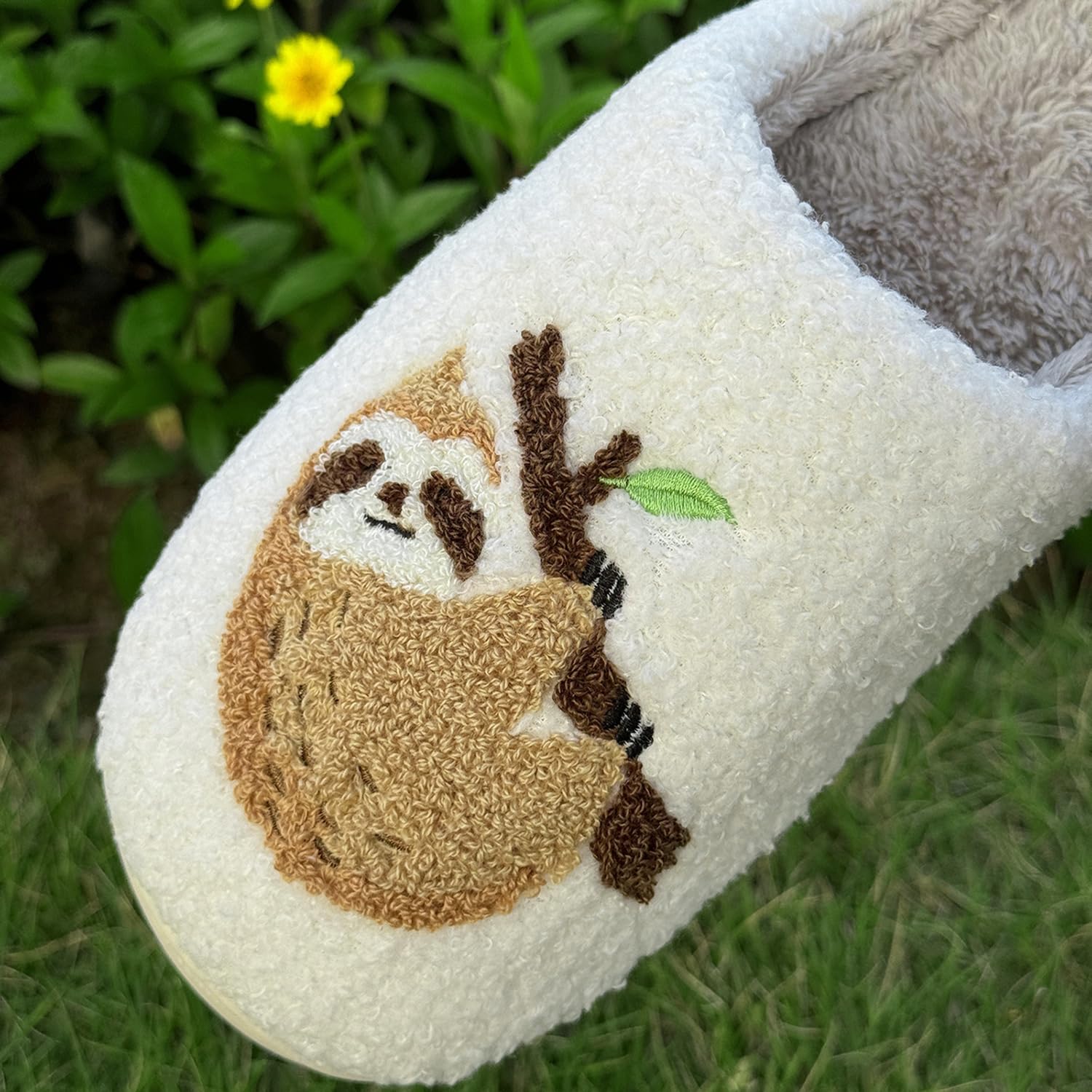 Cute Animal Slippers for Women Men Winter Fluffy Warm House Slippers Soft Plush Indoor outdoor Shoes