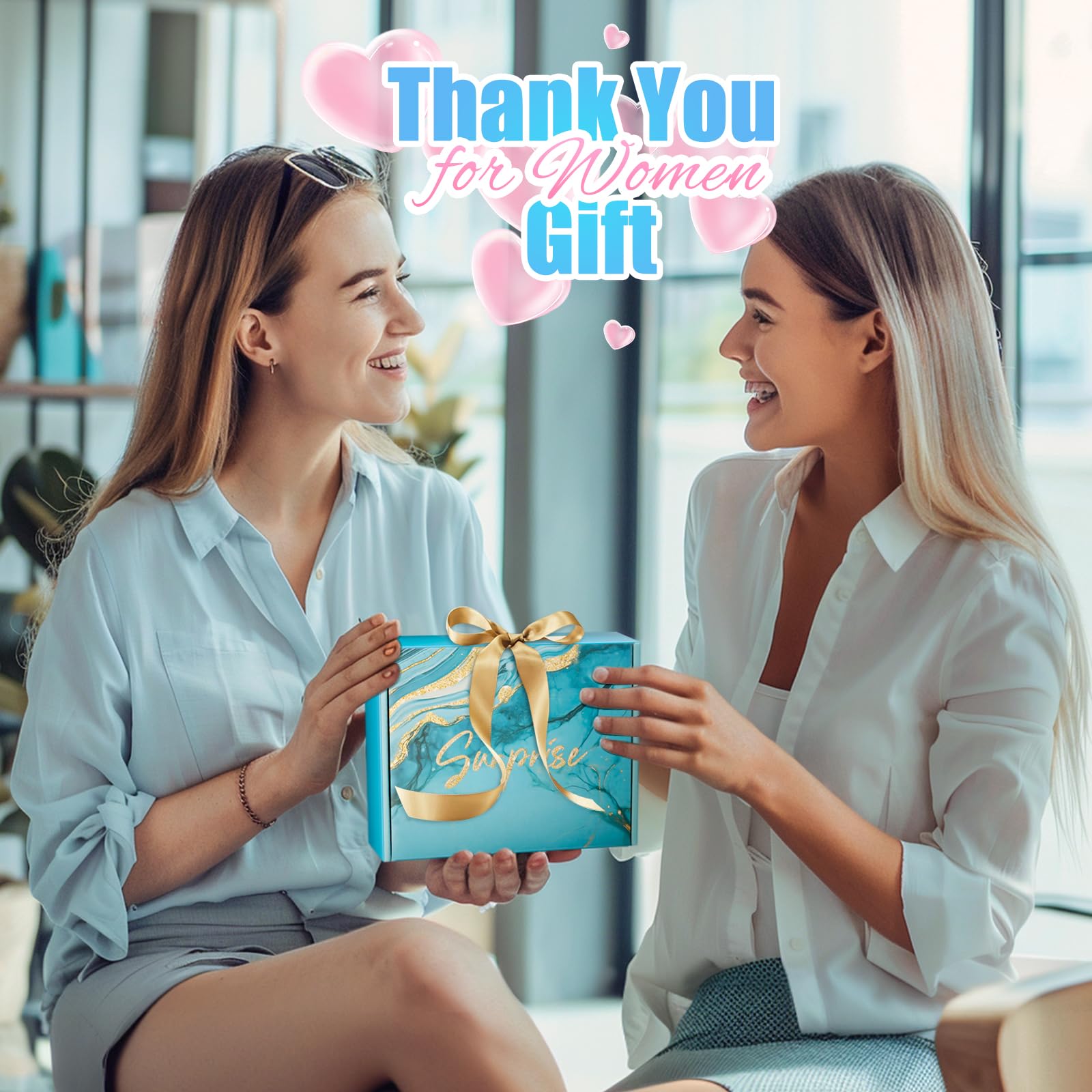 Birthday Gifts for Women, Mom, Sister, Friend: Unique Pink Self Care Spa Relaxation Baskets Set, Mothers Day, Christmas, Valentines, Holiday, Gift for Her, Girlfriend, Grandma, Wife, Bestie, Coworker