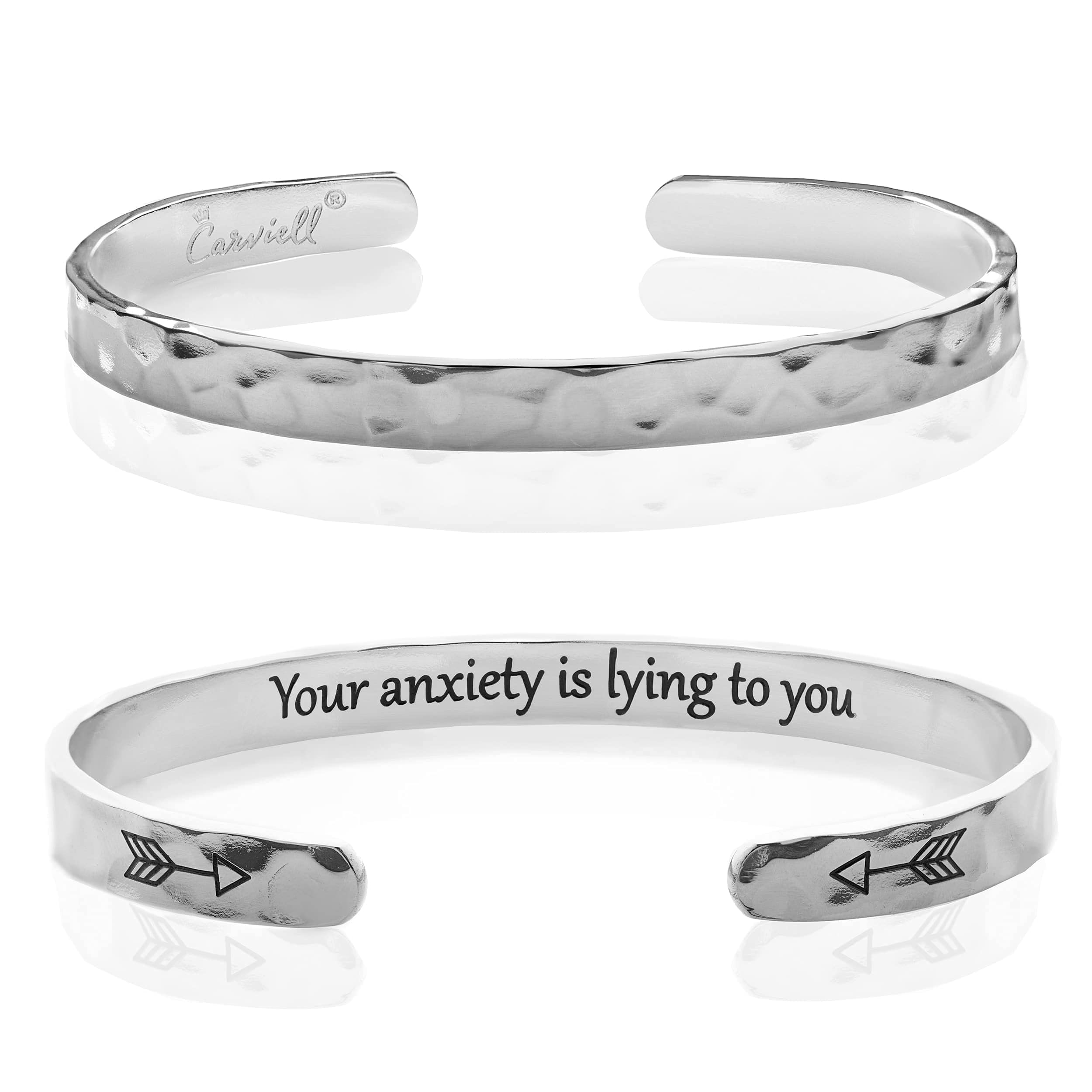 Carviell Bracelet - Gifts for Women – Inspirational, Friendship, Love, Mom, Daughter, Sister, Christian, Graduation, Memorial & Wedding Gifts – 100+ Phrases – Stainless Steel, Gift-Ready