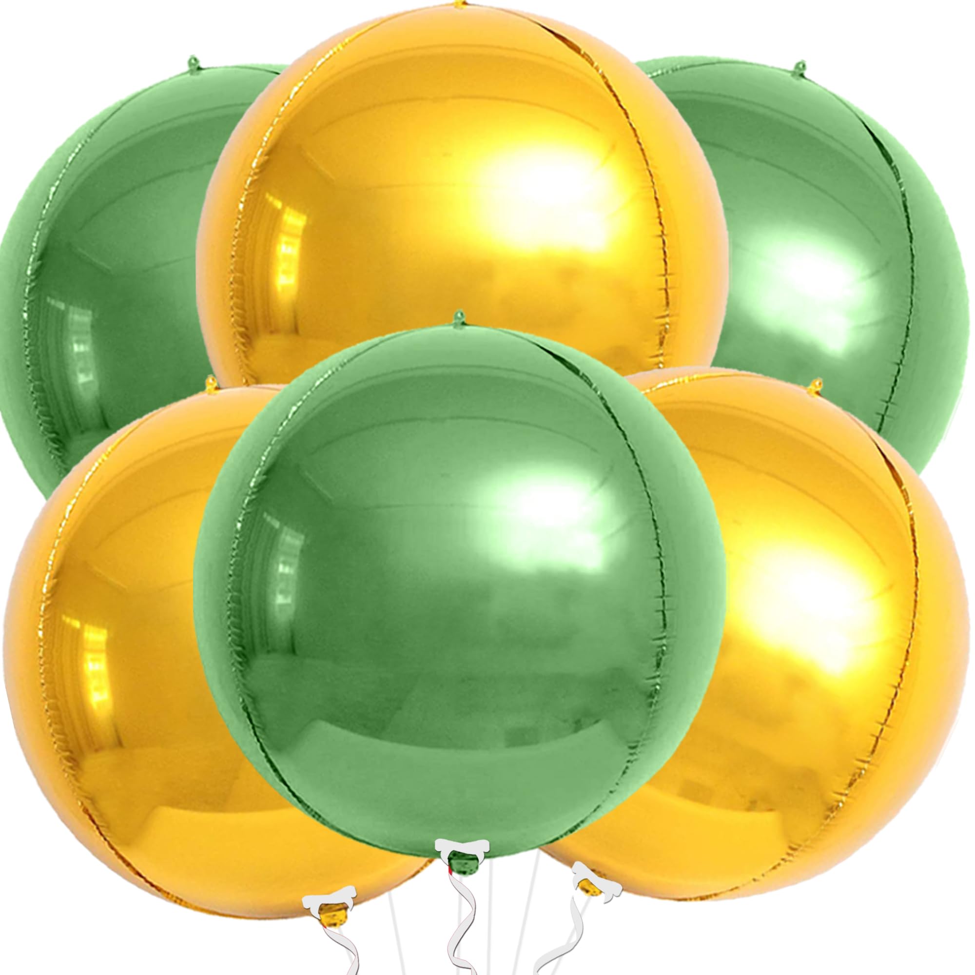KatchOn, Big Silver Disco Ball Balloons - 22 Inch, Pack of 6 | Disco Party Decorations, 4D Sphere Disco Balloons for 70s Theme Party Decor, Bachelorette Party Decorations | Graduation Decorations 2026
