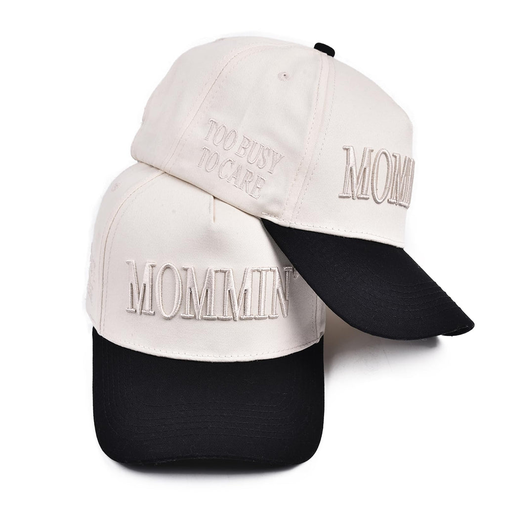 Womens Trucker Hat - With Mommin Embroidery Ponytail Fit - Mom Gifts for Birthday Christmas Valentines Day