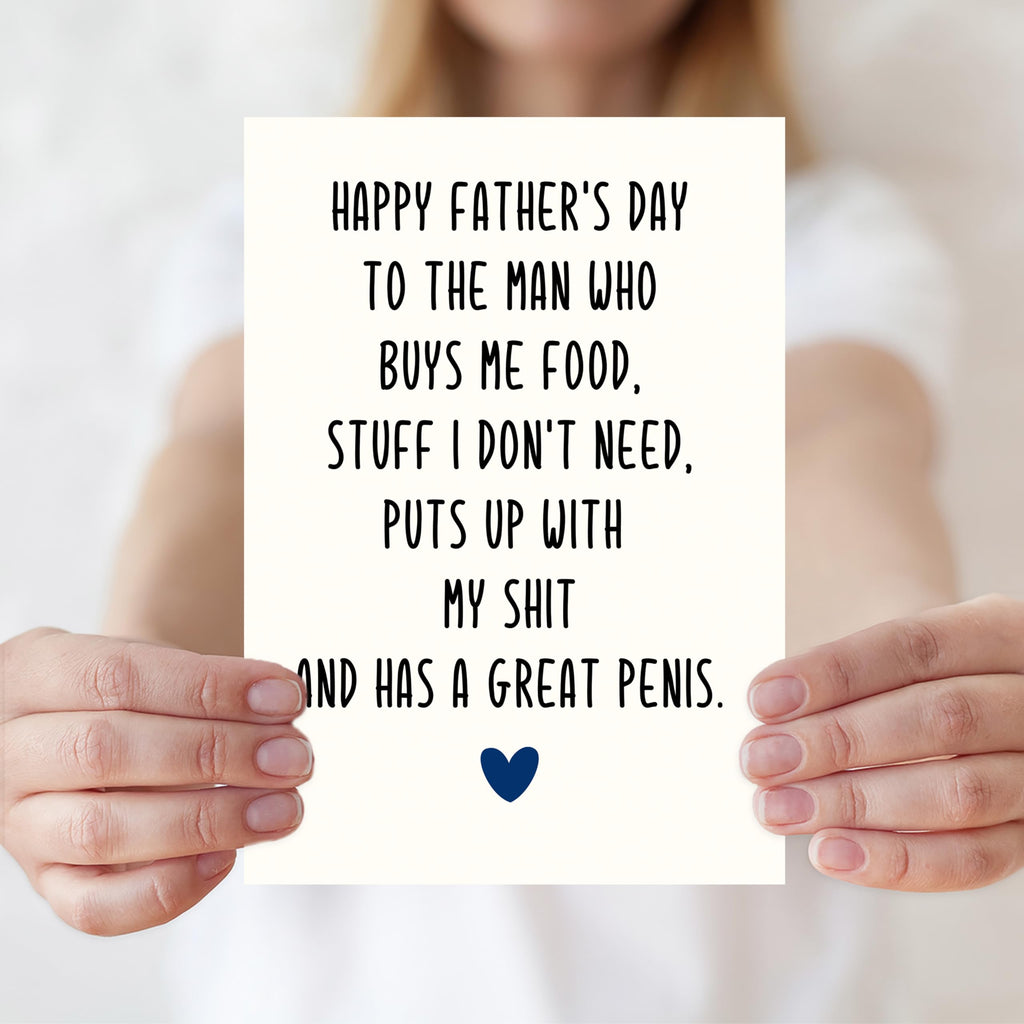 IDU Fathers Day Card, Funny Fathers Day Cards Gifts Decorations for Dad from Daughter, Happy Father's Day Cards Gifts Ideas with Envelope, Cute Humor Like Father Like Daughter Card