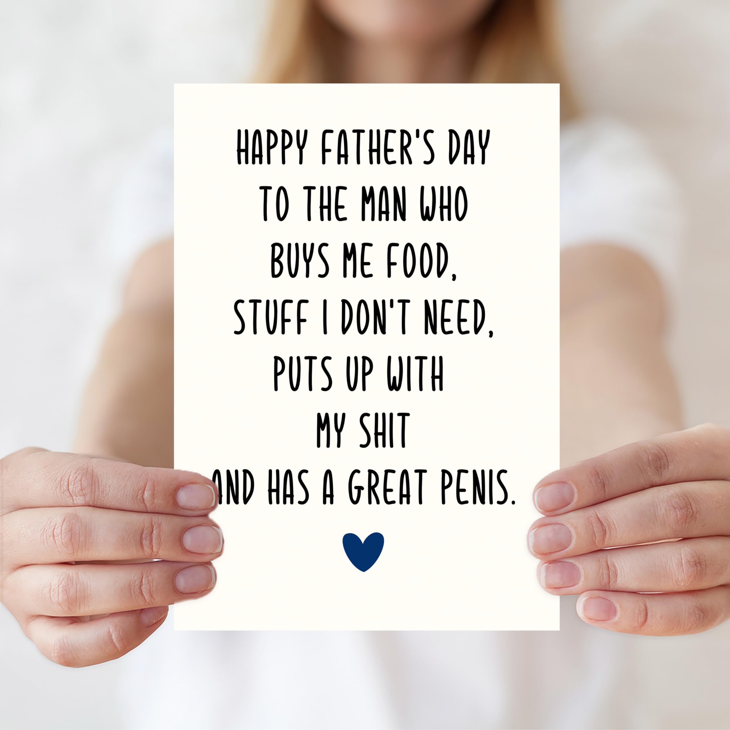 IDU Fathers Day Card, Funny Fathers Day Cards Gifts Decorations for Dad from Daughter, Happy Father's Day Cards Gifts Ideas with Envelope, Cute Humor Like Father Like Daughter Card