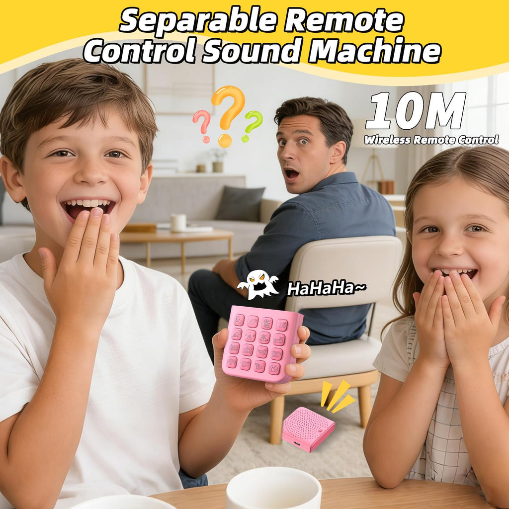 Fikami Rechargeable 2-in-1 Separable Magnetic Sound Effects Machine,16 Sounds,Volume Adjustment,Prank Gifts Toys for Boys,Remote Fart Machine for 6 7 8 9 10 11 12 13 Year Old Boys Toys Gifts