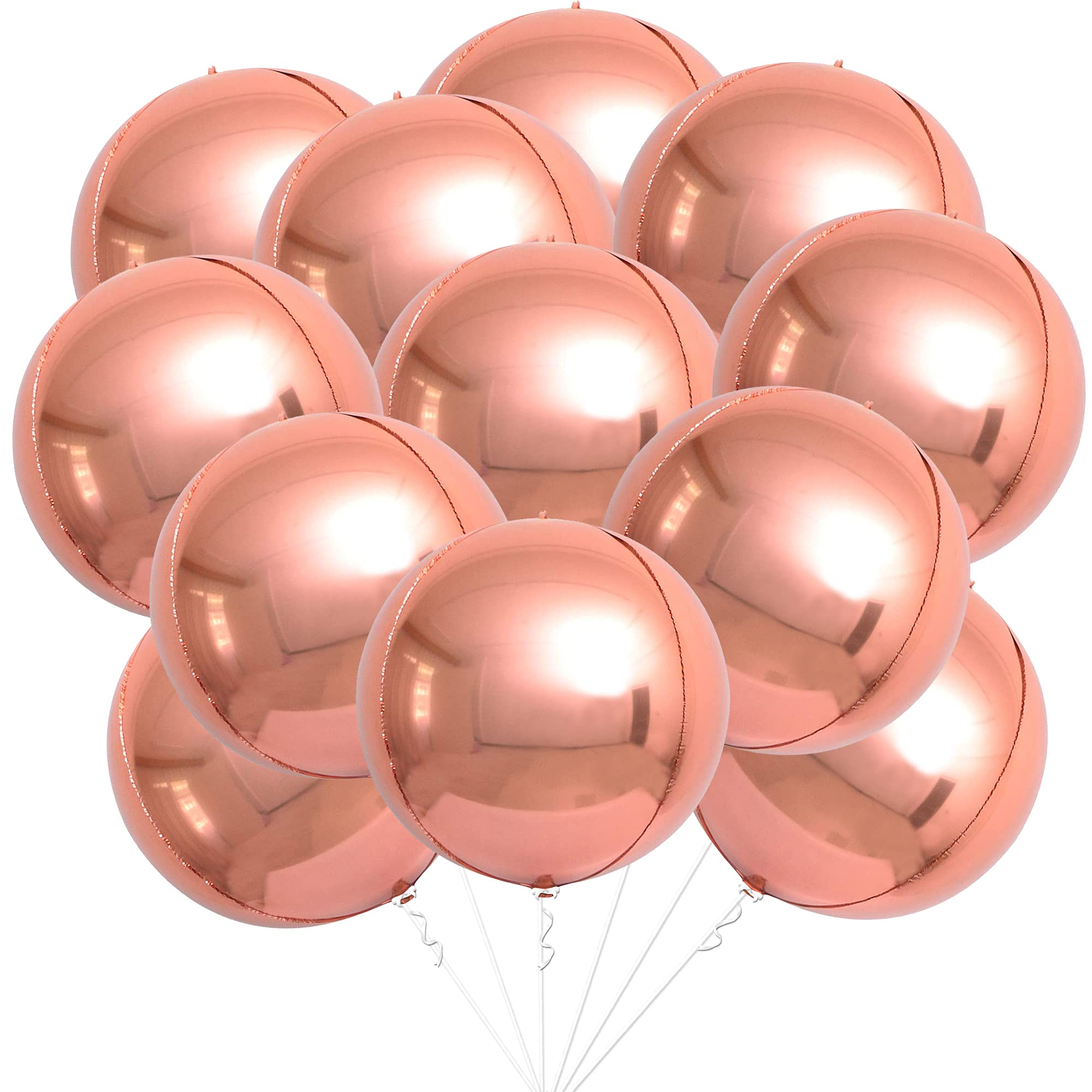 KatchOn, Large Gold Foil Balloons - 22 Inch, Pack of 12 | Gold Balloons for Graduation Decorations 2026 | Mylar Balloons for Anniversary, Wedding, Golden Birthday Party Decorations