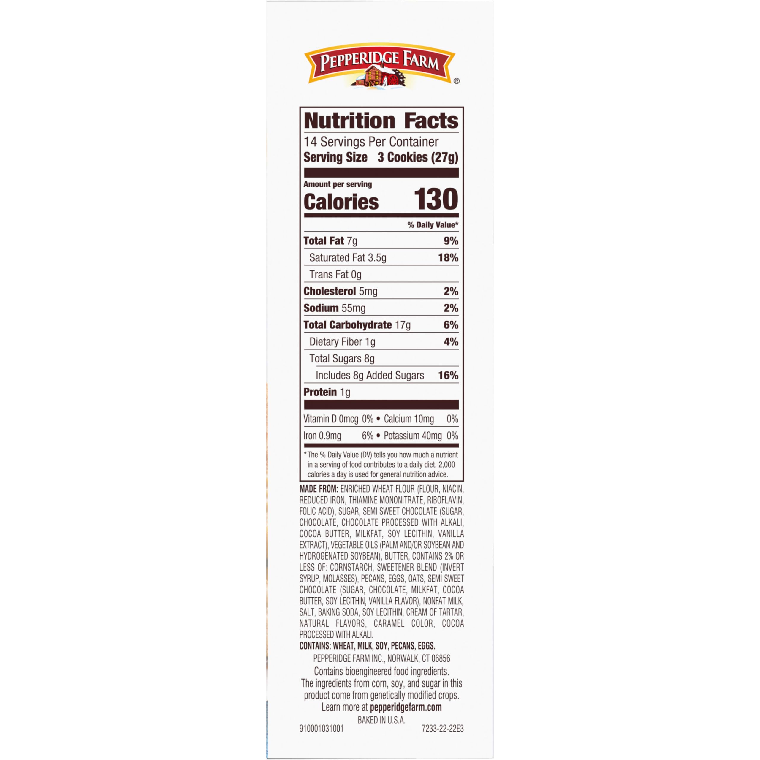 Pepperidge Farm Chocolate Collection, 7 Cookie Varieties, 13-oz Box