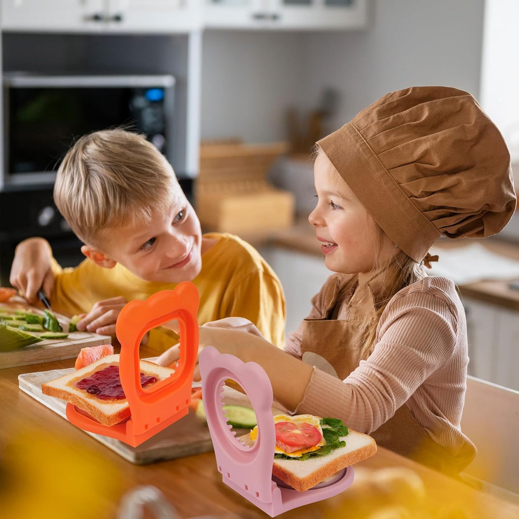 Uncrustable Sandwich Maker, Circle Shape 3.7 Inch Sandwich Cutter and Sealer for Kids Breakfast and Lunchboxes, Green