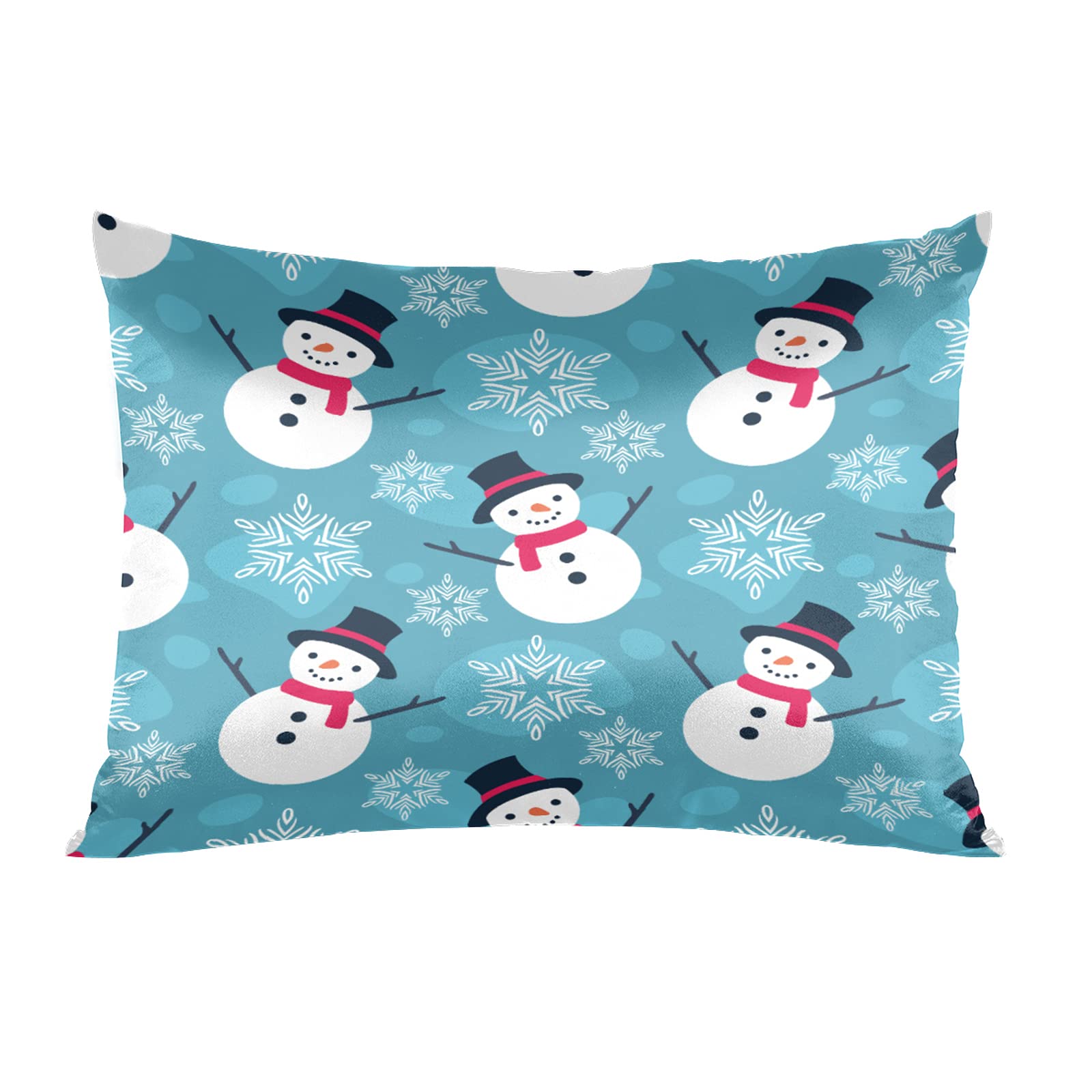 Christmas Light Trees Satin Pillow Case for Hair and Skin Satin Pillowcase Without Zipper Pillowcase, Standard Size Slip Silk Pillow Cases 20"x26" Silk Pillowcases for Bedroom Sofa Home Decor