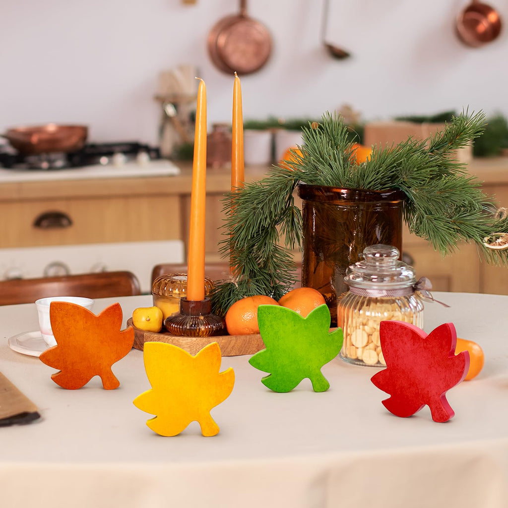 4th of July Table Decorations 3 PCS, Fourth of July Red White Blue Wooden Star Decor Centerpiece for Indoor Home, 250th Anniversary Memorial Day Patriotic Gift Sign for Mantel Office Tiered Tray Party