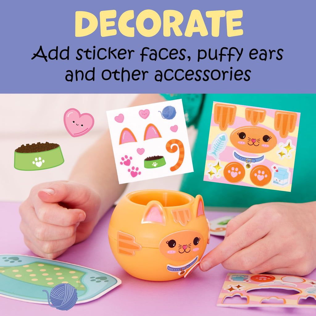 Creativity for Kids Plant-A-Pet: Kitty - Arts and Crafts for Kids, Mini Gifts for Girls and Screen Free Summer Fun for Kids, Chia Seed Plant Pet (Ages 6+)