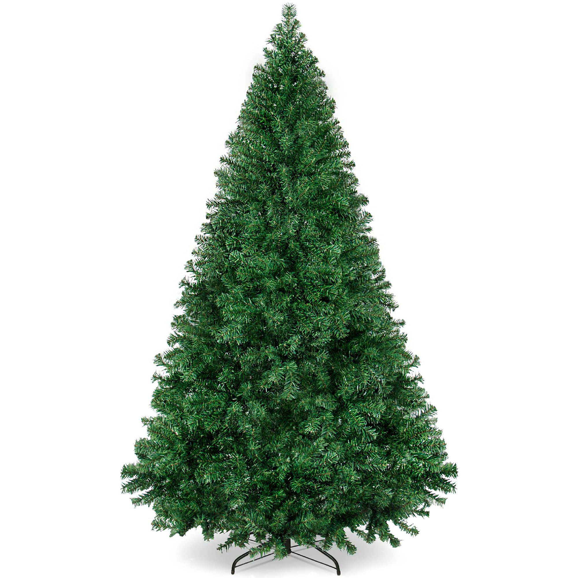 Best Choice Products Artificial Christmas Tree, 6ft Premium Unlit Hinged Design, Dense Branches Realistic Holiday Décor w/Easy Assembly, Base
